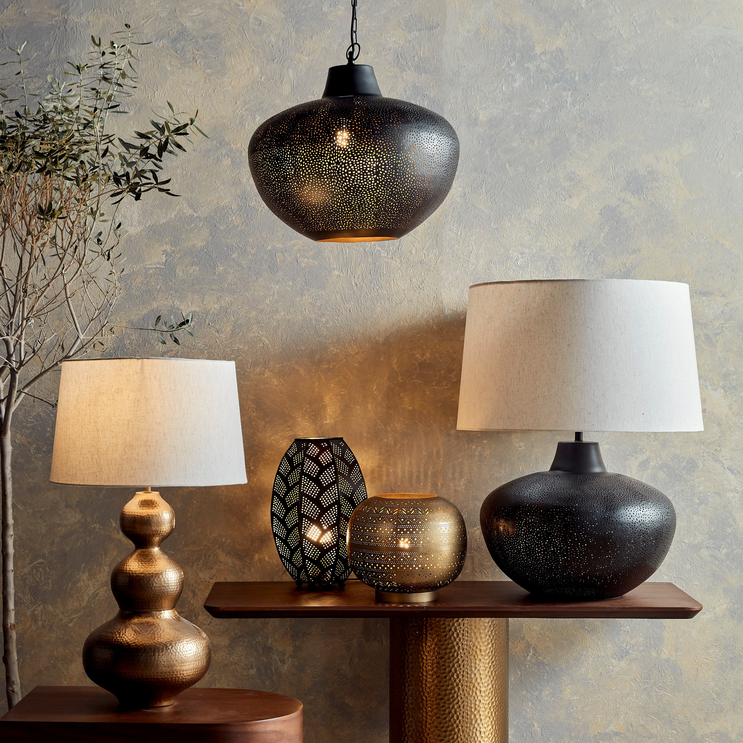 Yosr Modern Nomads Metal Table Lamp - 28 cm-household-lighting-tableanddesklamps-image-5