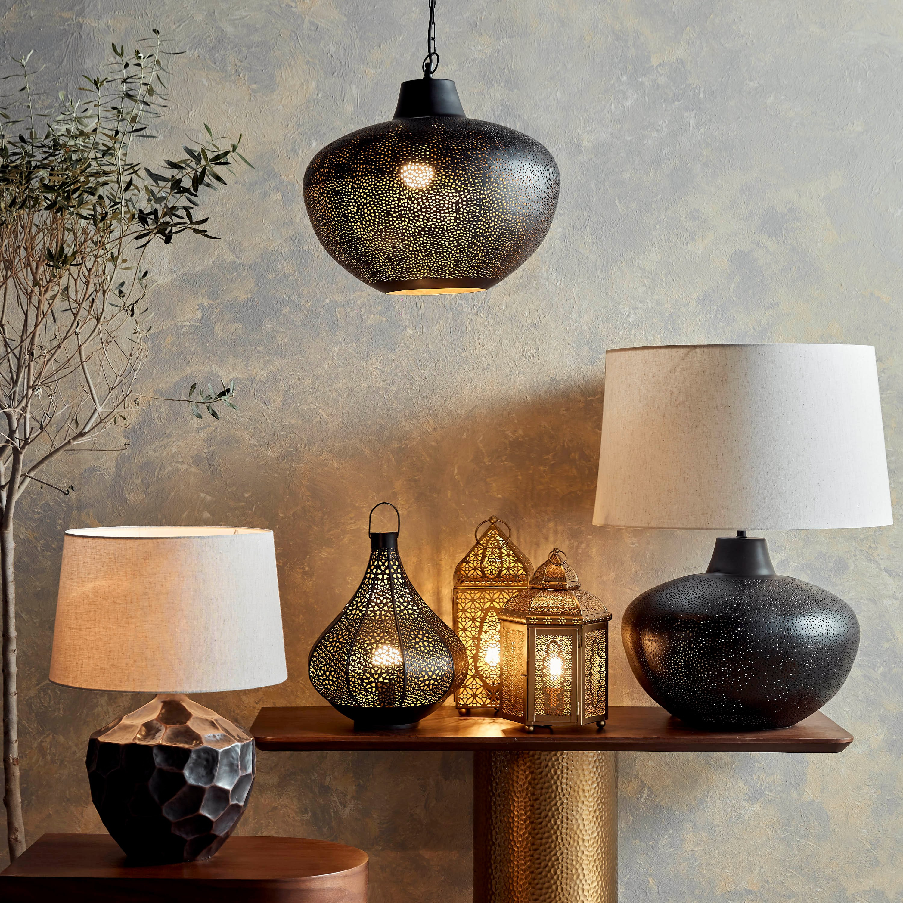 Siraj Modern Nomads Metal Table Lamp - 36 cm-household-lighting-tableanddesklamps-image-5