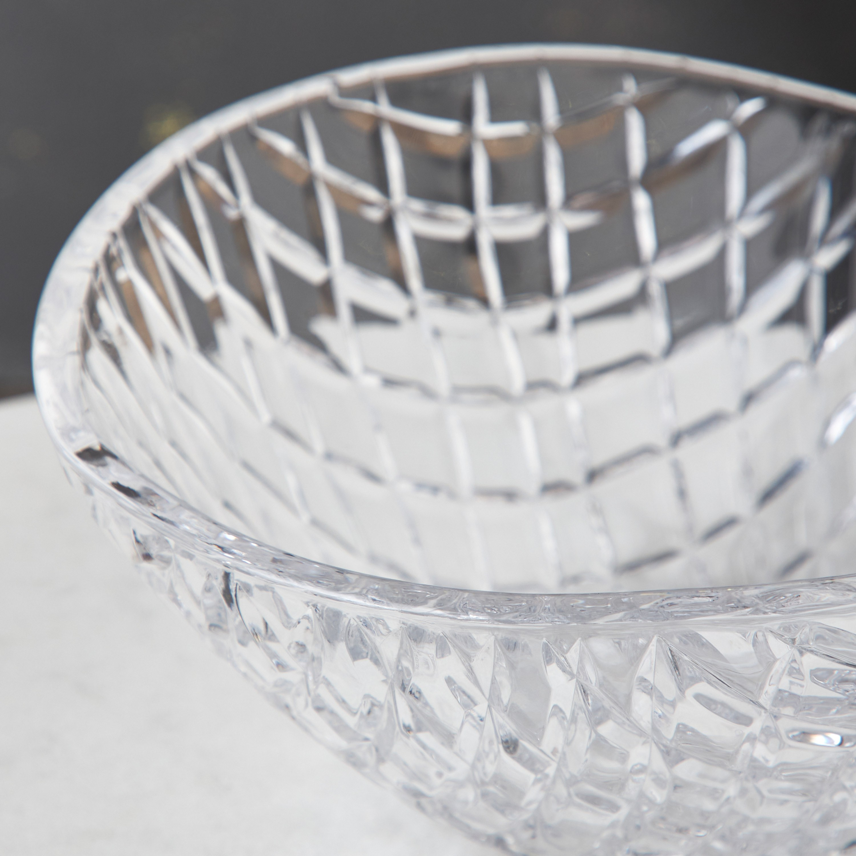 Malika Glass Serving Bowl - 27 cm-household-dining-dinnerware-bowls-image-2