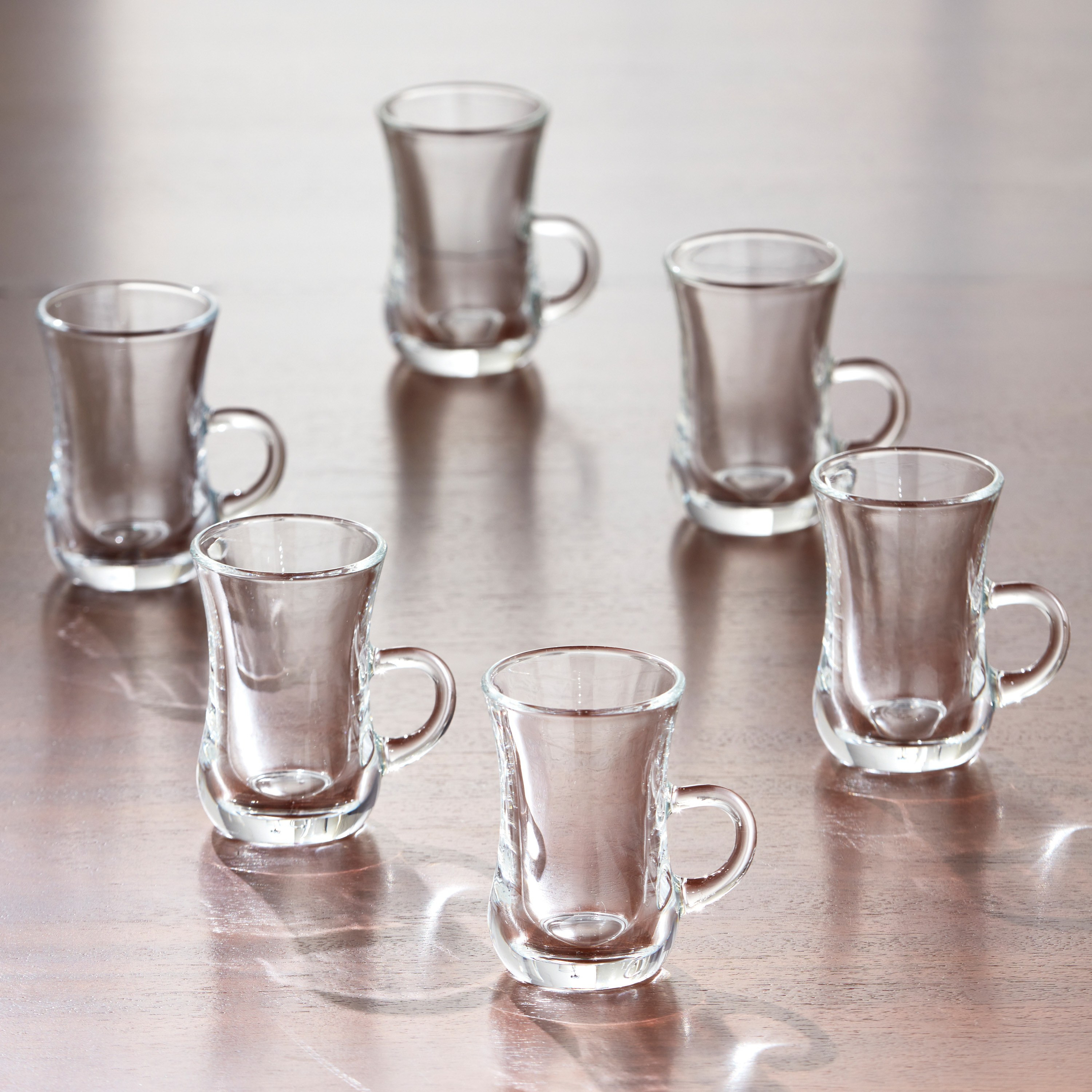 Sabah 6-Piece Glass Istikan Set - 110 ml, Serves 6