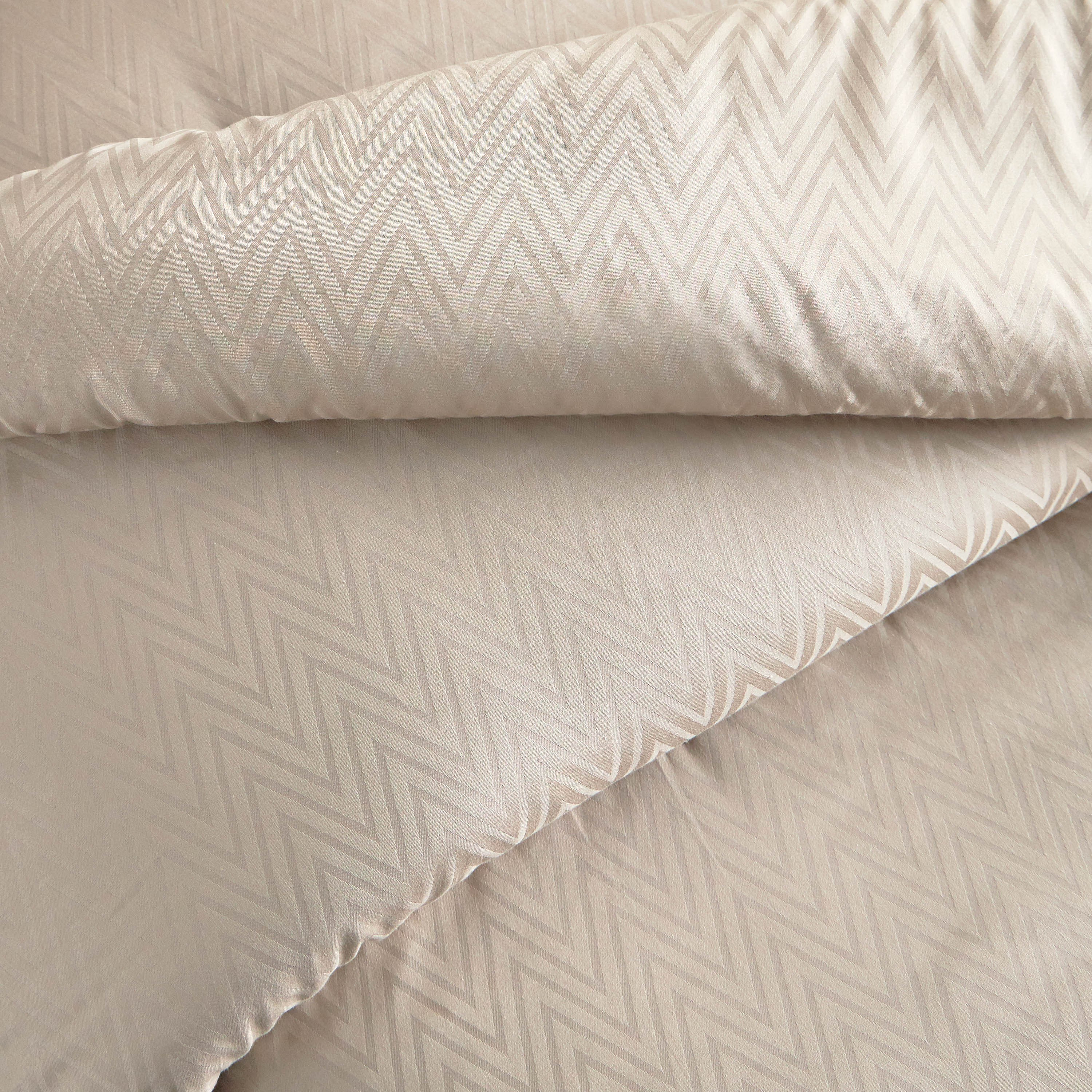 طقم لحاف سوبر كينج 3 قطع جاكار ستان بعدد خيوط 300 قطن خيزران - أسبين - 250x260 سم-household-bedding-comfortersandbedspreads-comforters-image-4