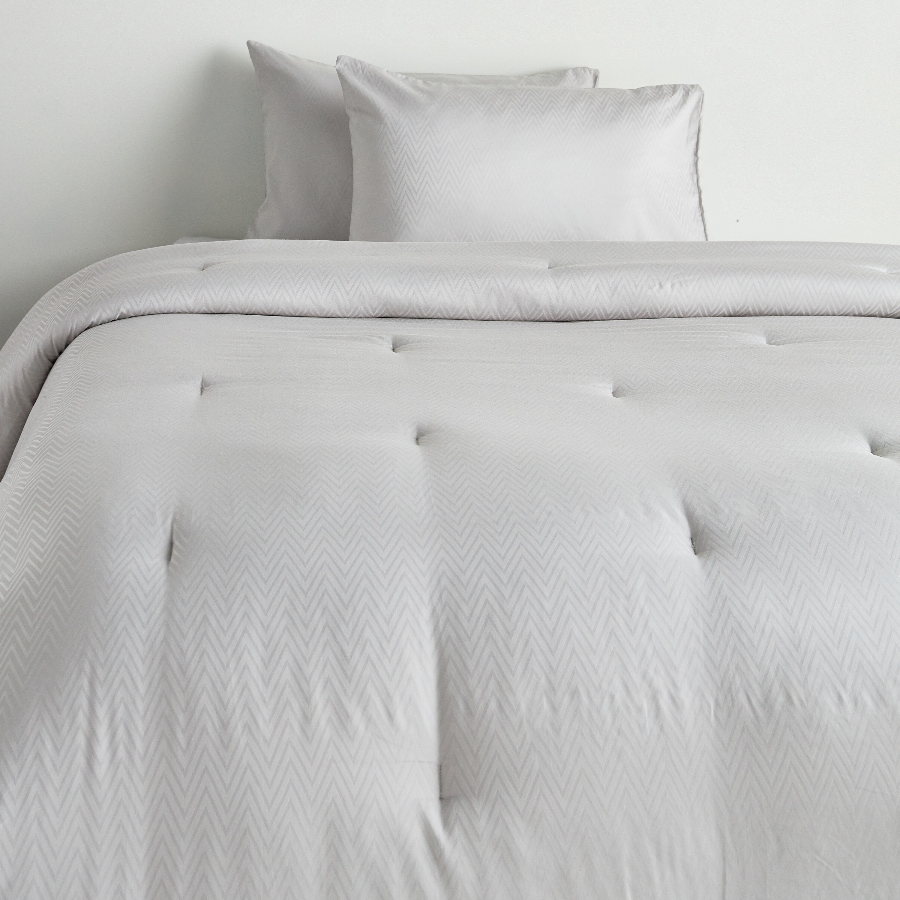 طقم لحاف سوبر كينج 3 قطع جاكار ستان بعدد خيوط 300 قطن خيزران - أسبين - 250x260 سم-household-bedding-comfortersandbedspreads-comforters-image-10