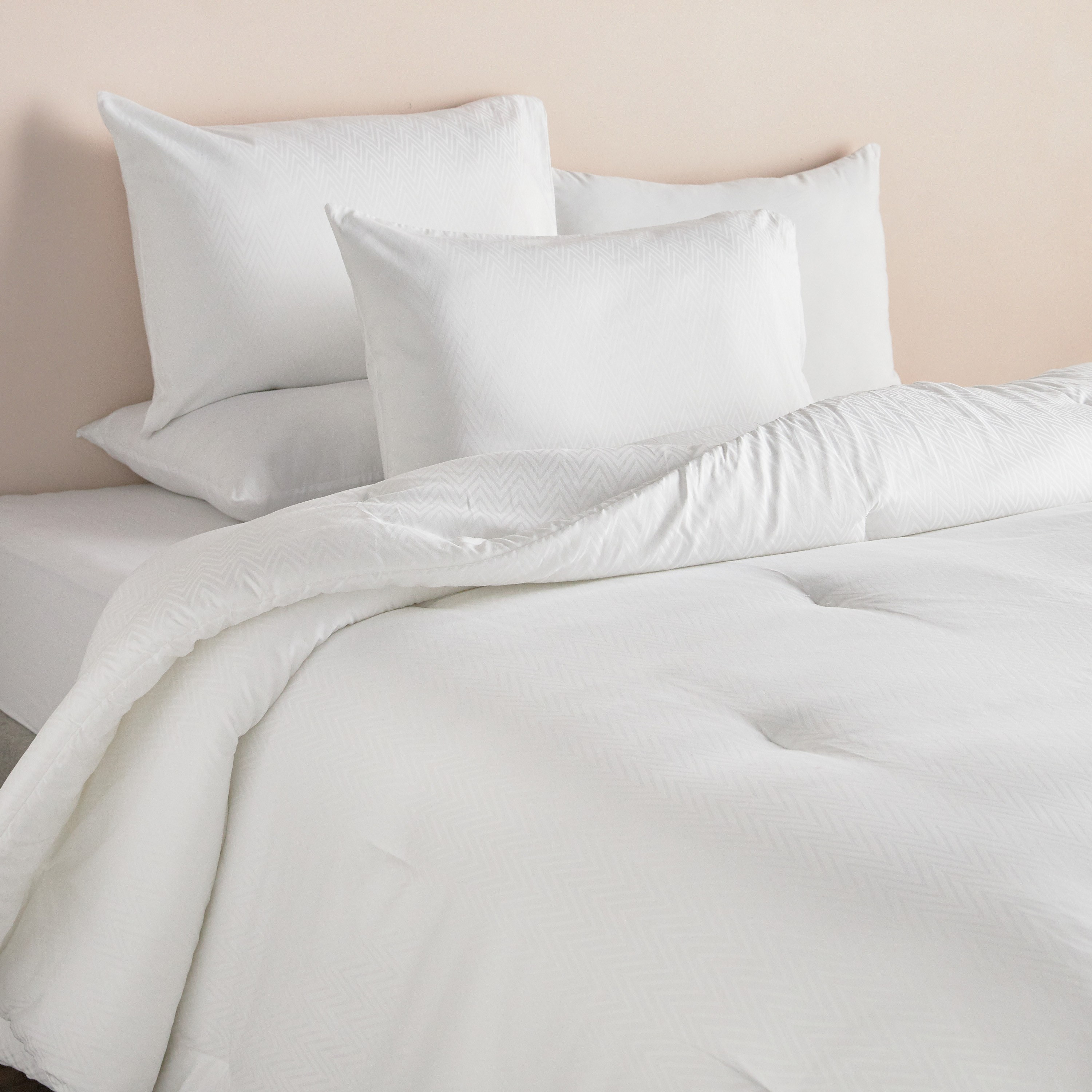 طقم لحاف سوبر كينج 3 قطع جاكار ستان بعدد خيوط 300 قطن خيزران - أسبين - 250x260 سم-household-bedding-comfortersandbedspreads-comforters-image-13