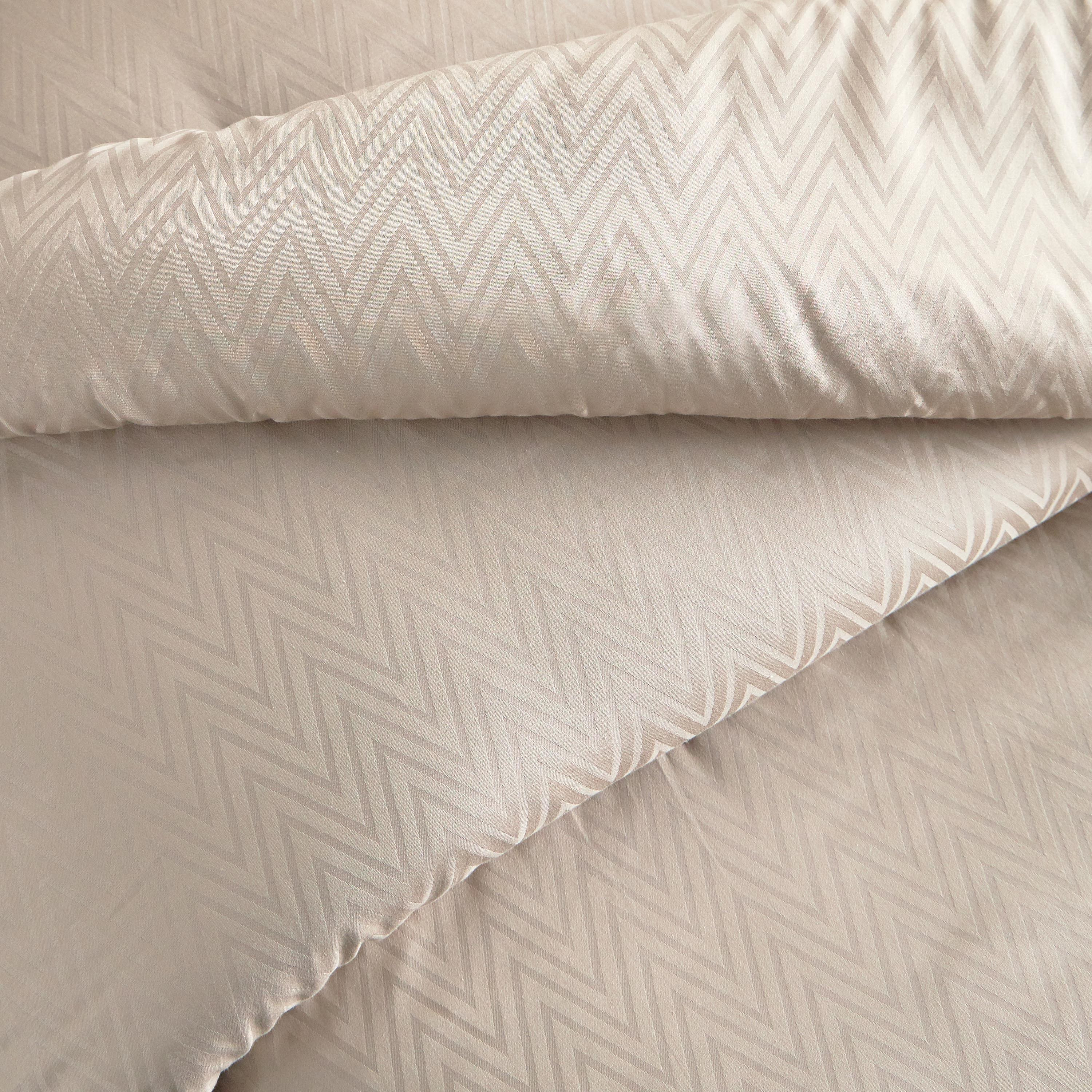 Aspen Cotton Bamboo Sateen Jacquard 300 Thread Count 3-Piece Full Comforter Set - 160x240 cm-household-bedding-comfortersandbedspreads-comforters-image-4