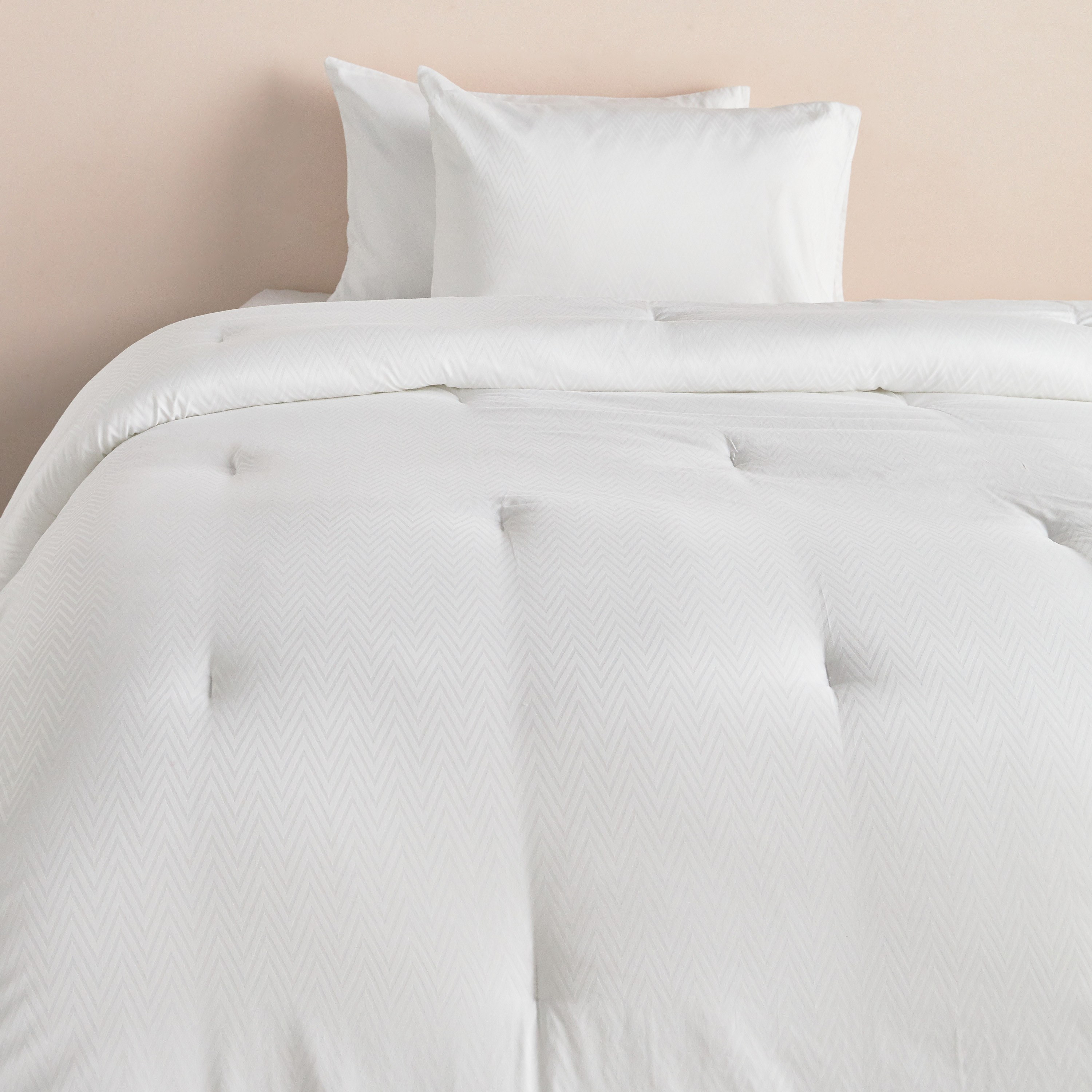 Aspen Cotton Bamboo Sateen Jacquard 300 Thread Count 3-Piece Full Comforter Set - 160x240 cm-household-bedding-comfortersandbedspreads-comforters-image-2