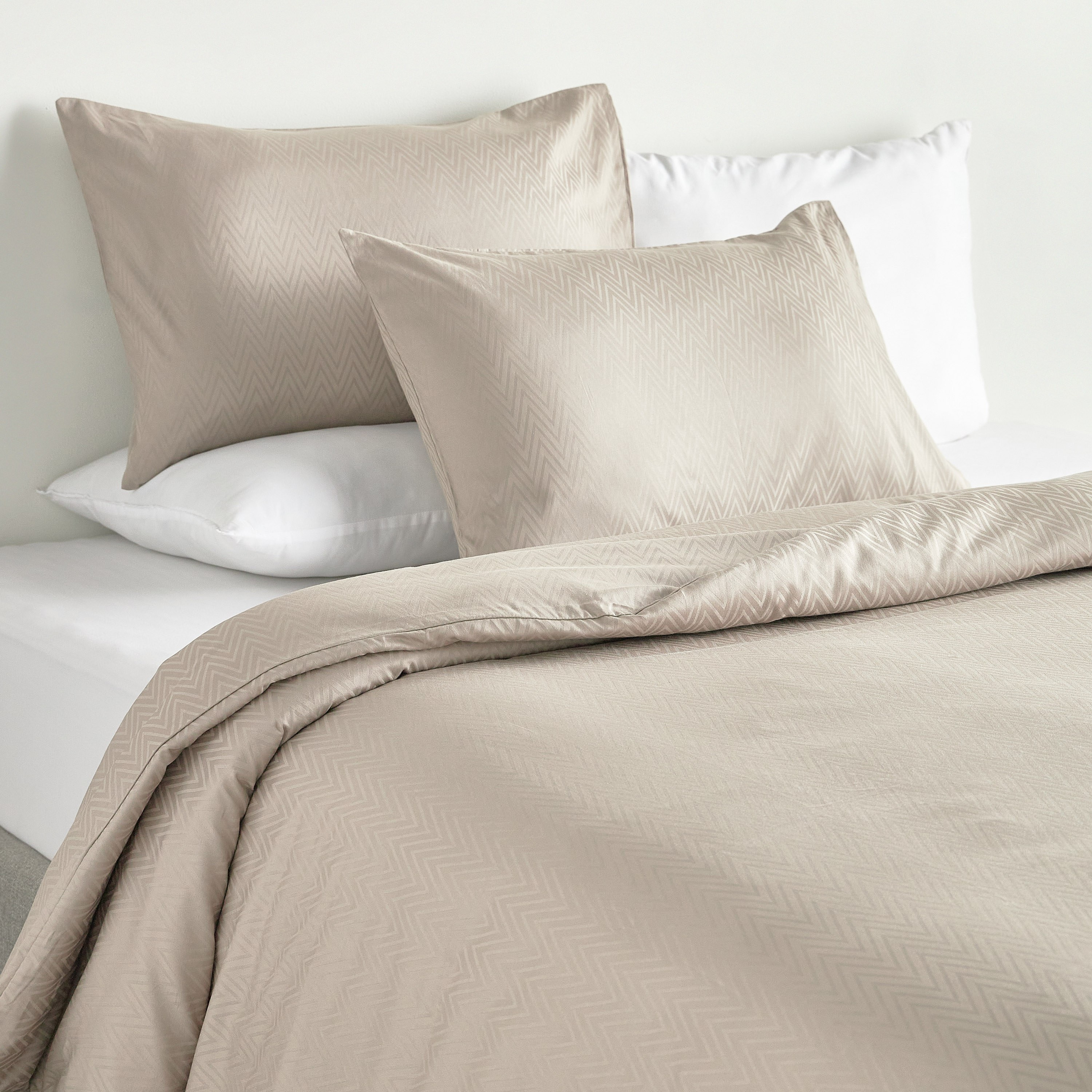 طقم غطاء لحاف كينج 3 قطع عدد خيوط 300 قطن ساتين خيزران - أسبين - 230x220 سم-household-bedding-duvetandcovers-duvetcovers-image-1