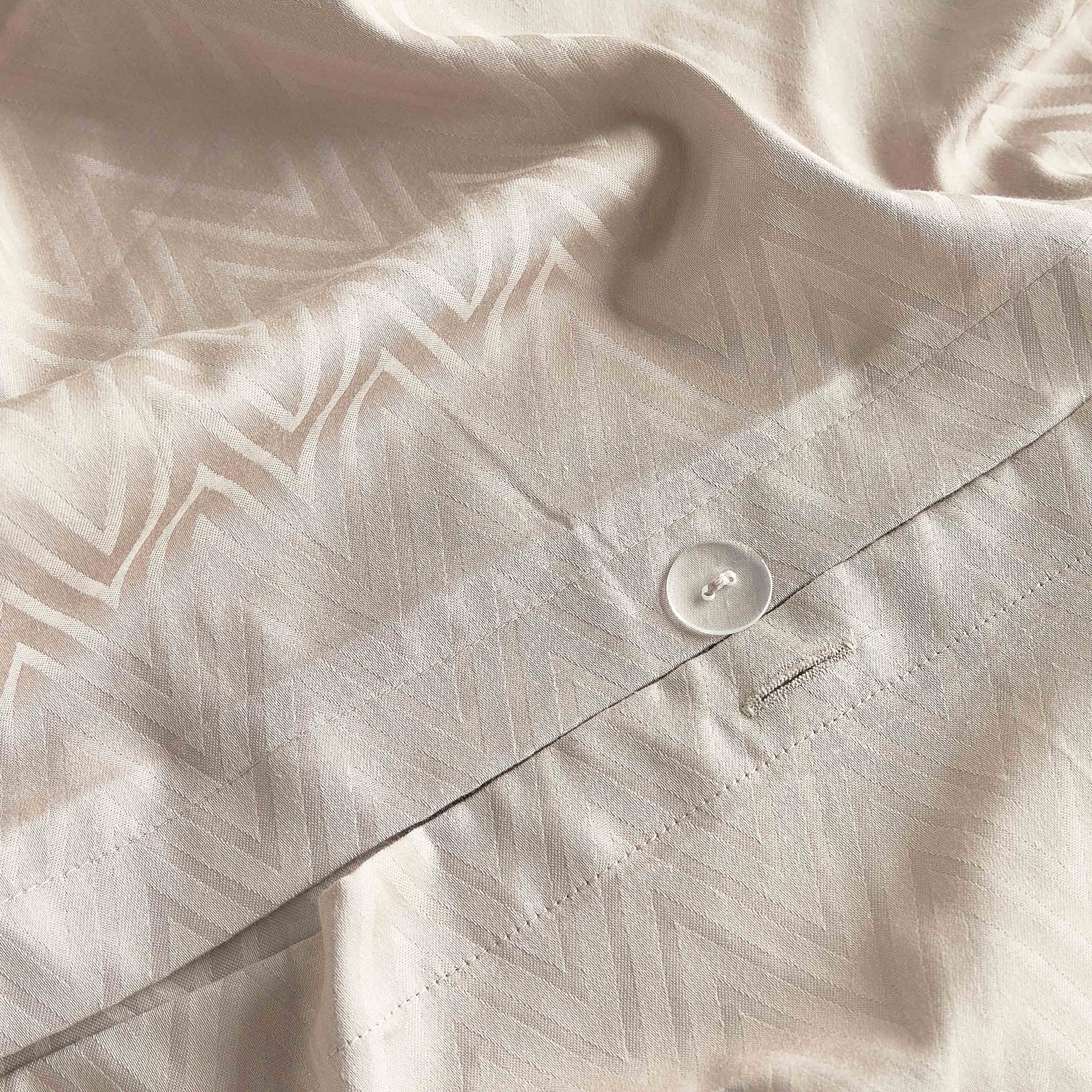 طقم غطاء لحاف سوبر كينج 3 قطع عدد خيوط 300 قطن ساتين خيزران - أسبين - 260x220 سم-household-bedding-duvetandcovers-duvetcovers-image-5