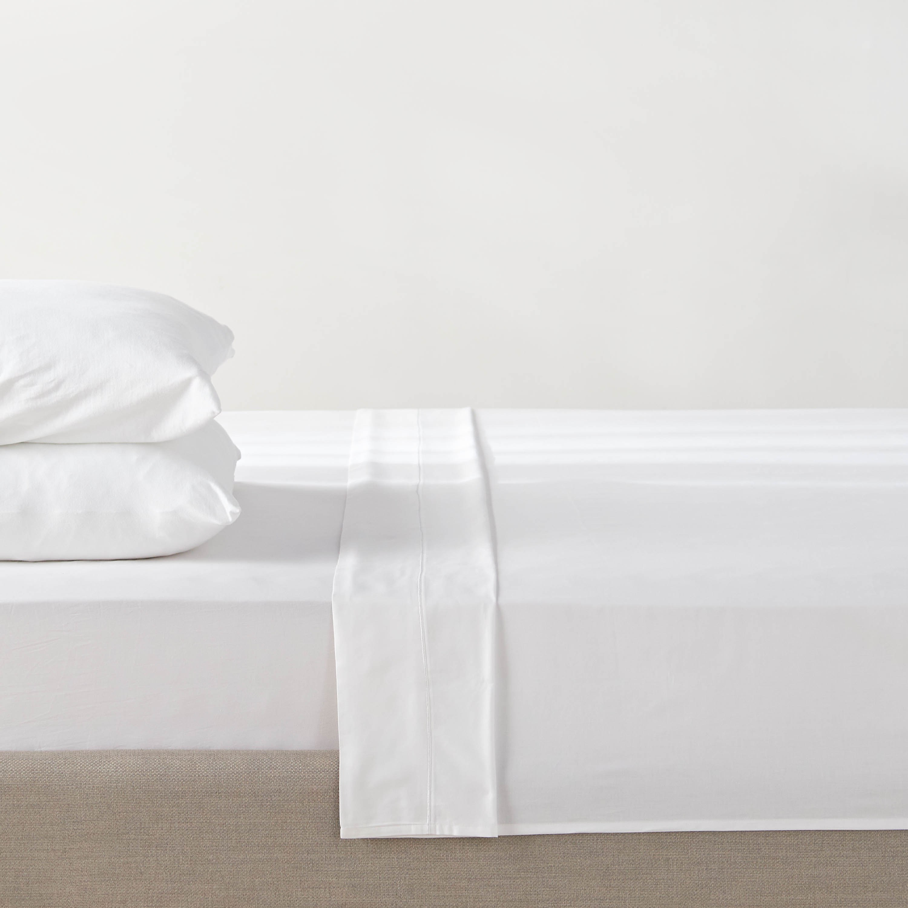 Aspen Cotton Bamboo Sateen 300 Thread Count Super King Flat Sheet - 260x270 cm-household-bedding-sheetsandpillowcases-flatsheets-image-1