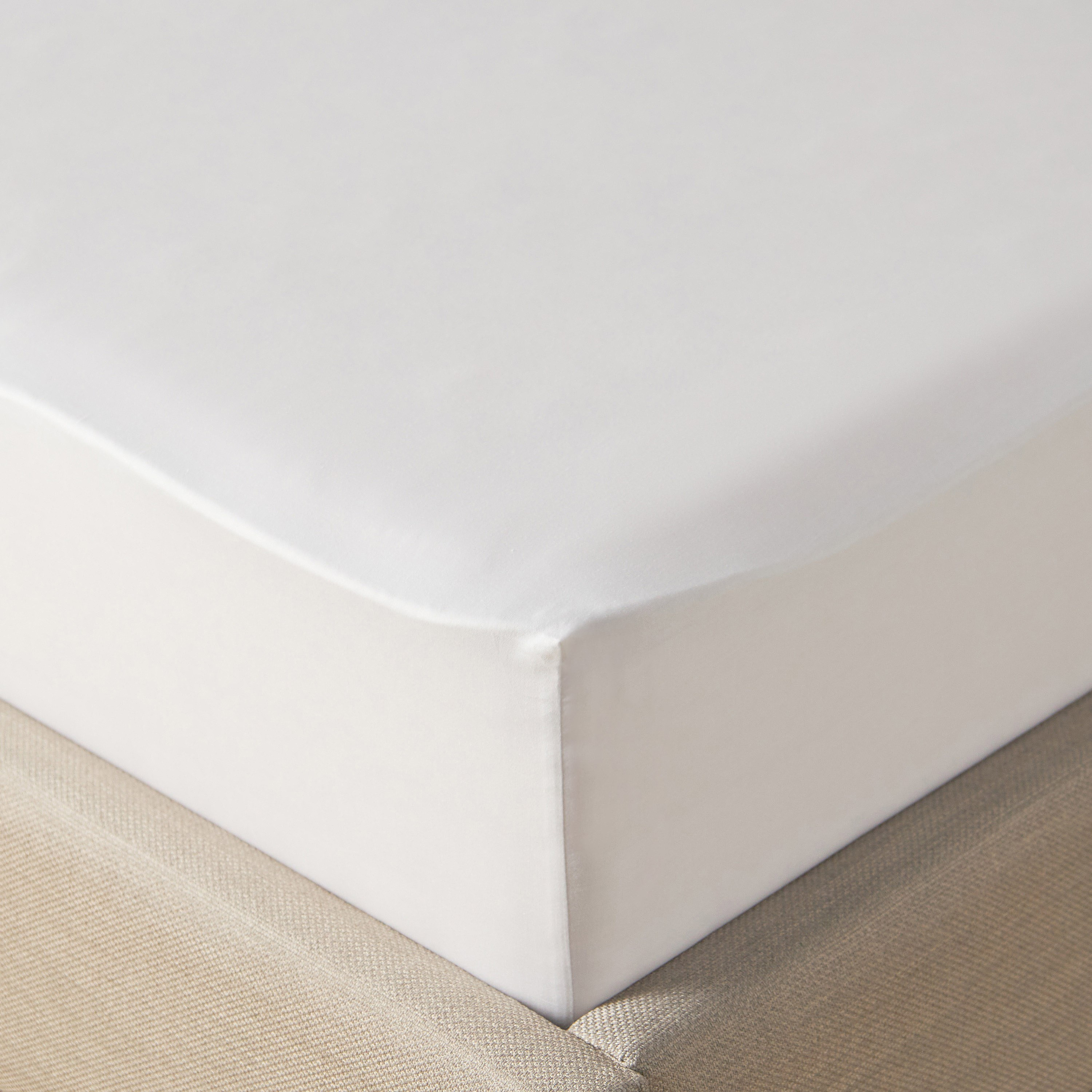 Aspen Cotton Bamboo Sateen 300 Thread Count Full Fitted Sheet - 120x200 cm-household-bedding-sheetsandpillowcases-fittedsheets-image-1