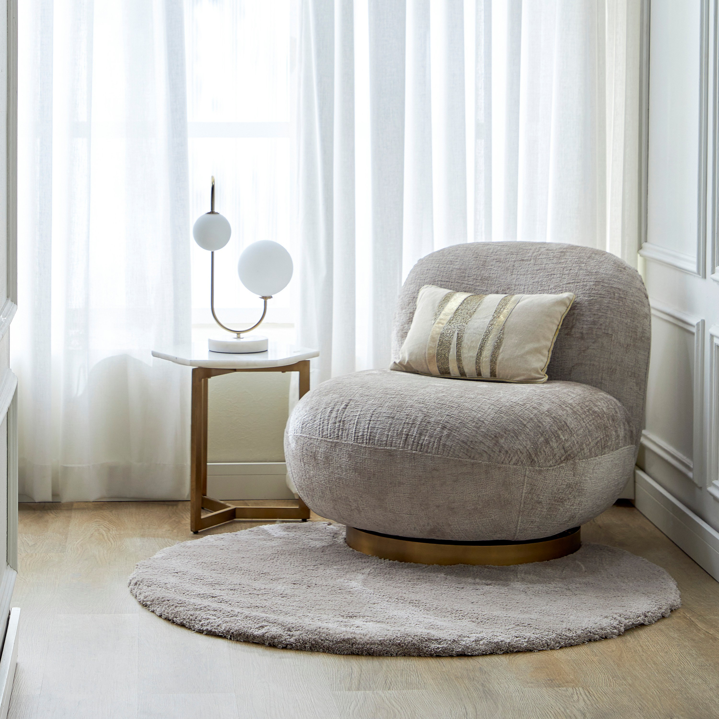 Viva Velvet Shaggy Rug - 120 cm-household-rugsandcarpets-rugs-image-4
