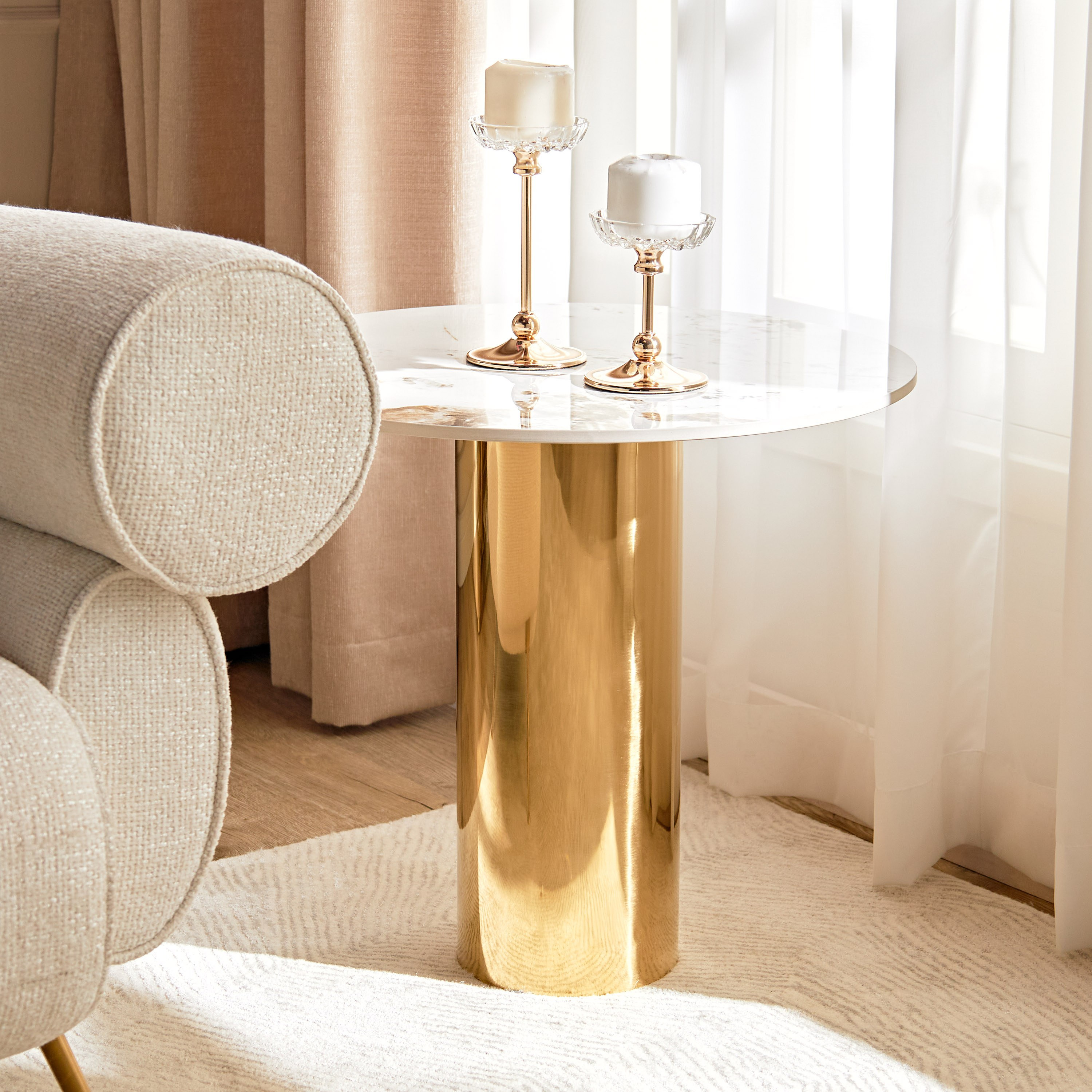 Ludovica Tile Top Side Table