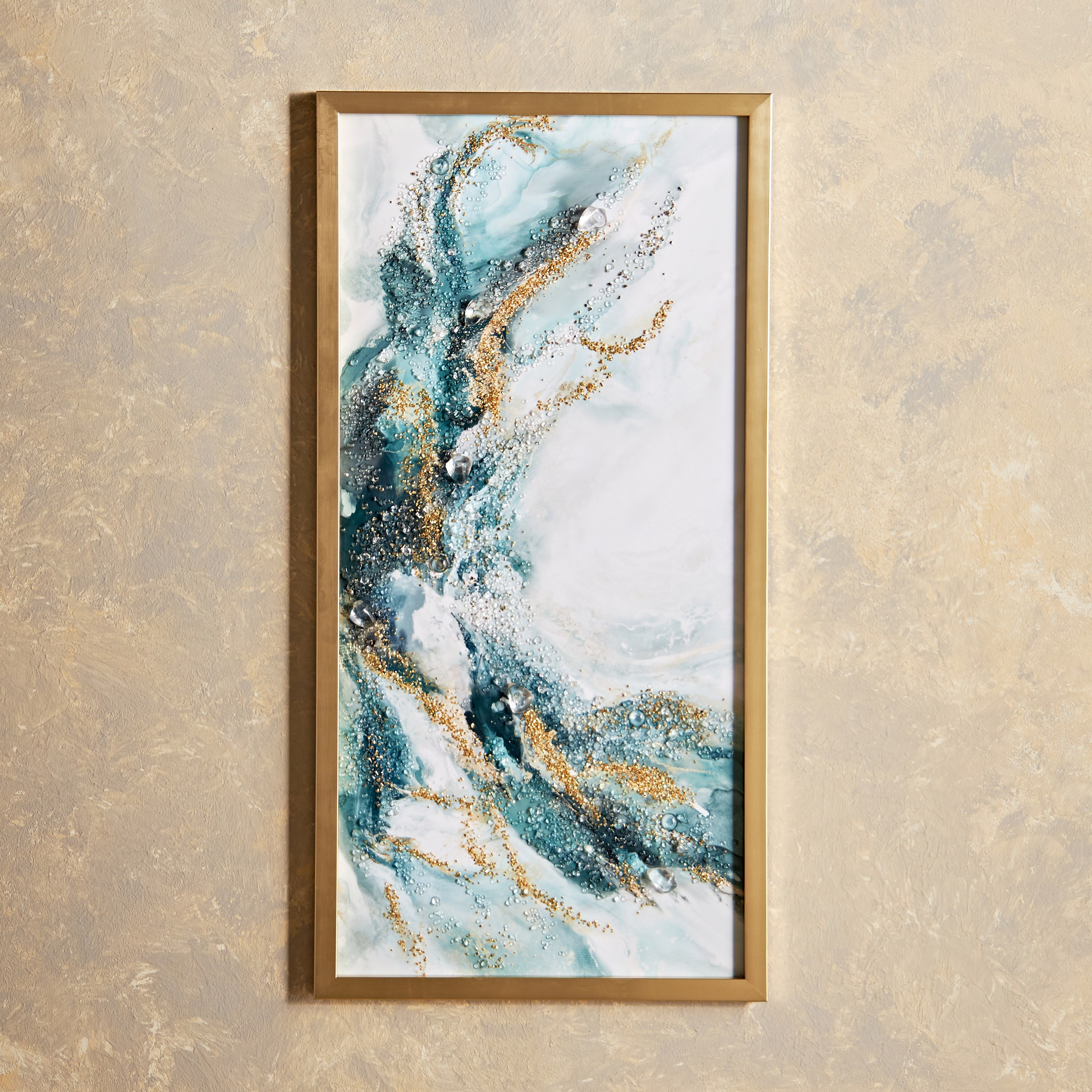 Purpose Jewelled Framed Wall Art - 50x100 cm-household-walldecorandmirrors-wallart-image-1