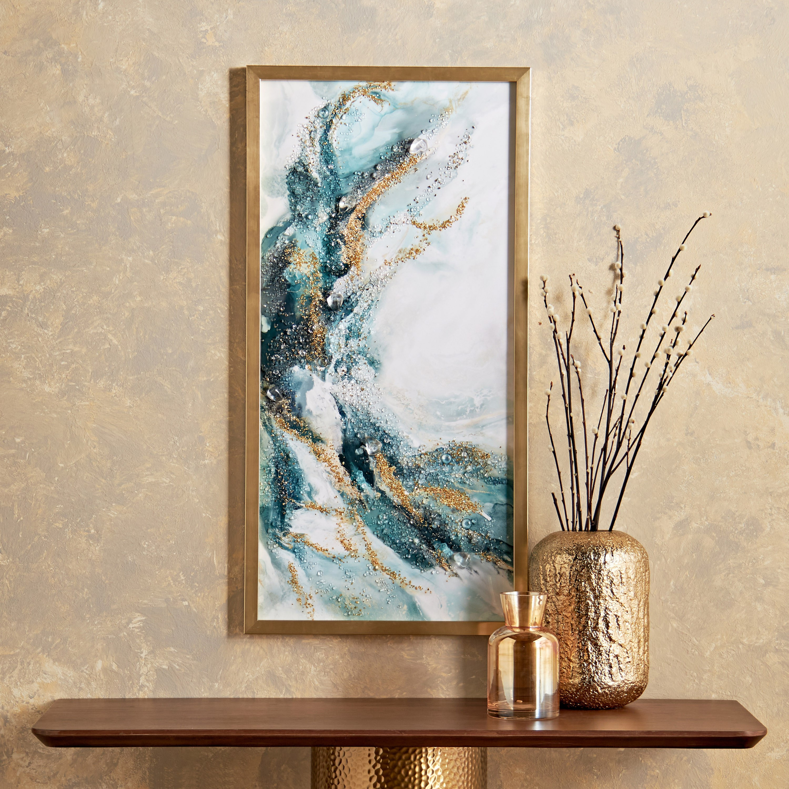 Purpose Jewelled Framed Wall Art - 50x100 cm-household-walldecorandmirrors-wallart-image-4