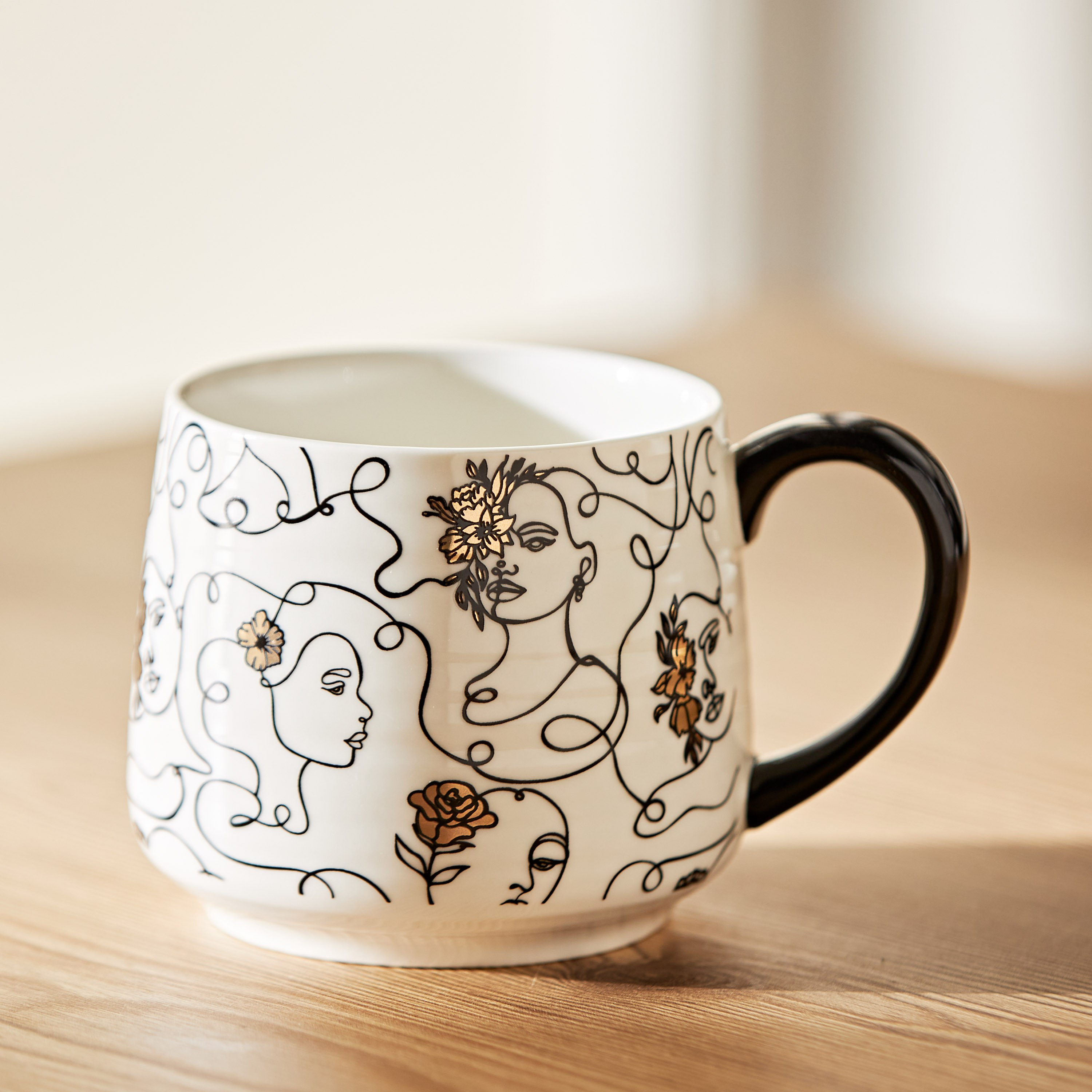Faces Porcelain Mug - 320 ml-household-dining-teaandcoffee-mugsandcups-image-1