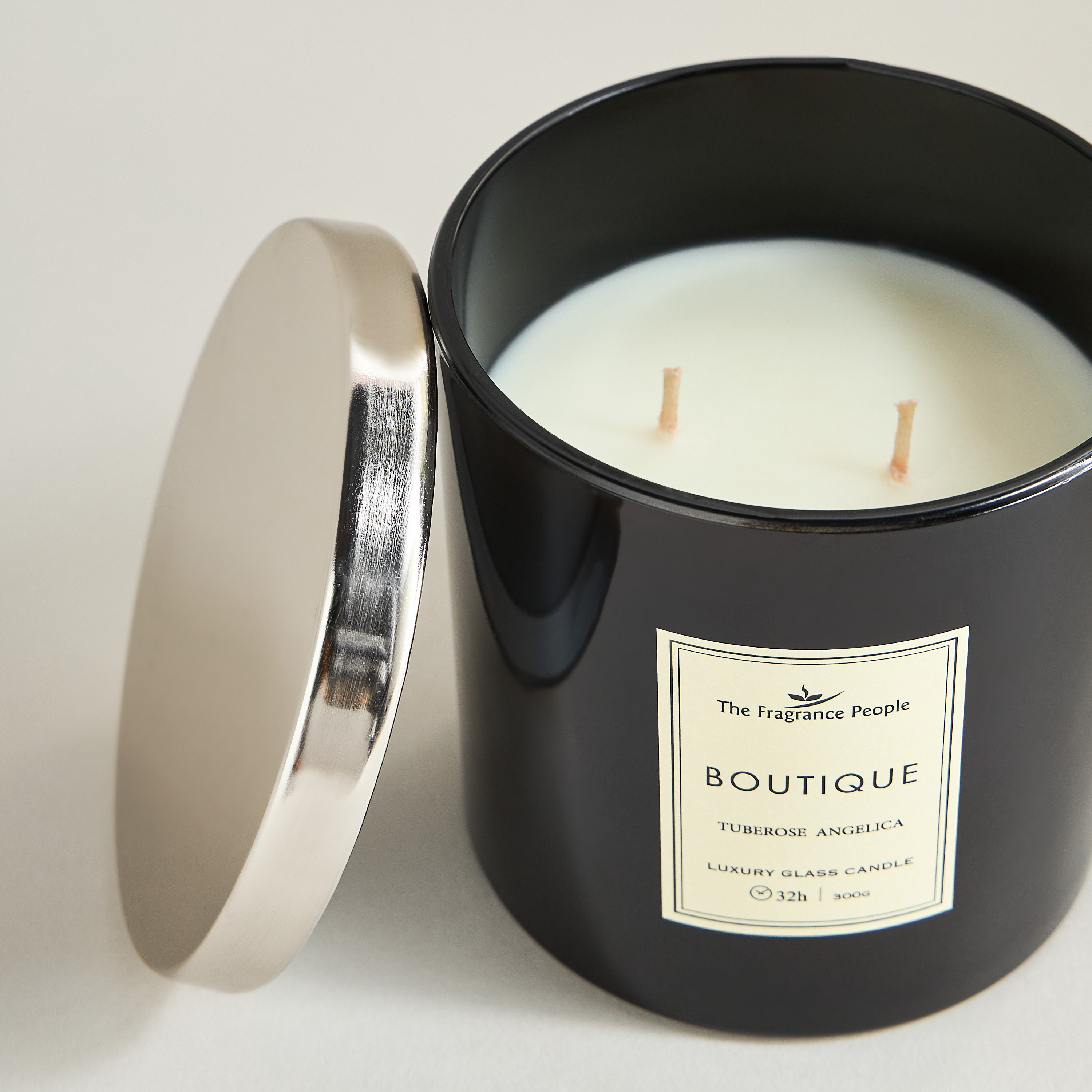 Boutique Black Tuberose Angelica Scented Jar Candle - 32 h-household-homefragrance-candles-image-2