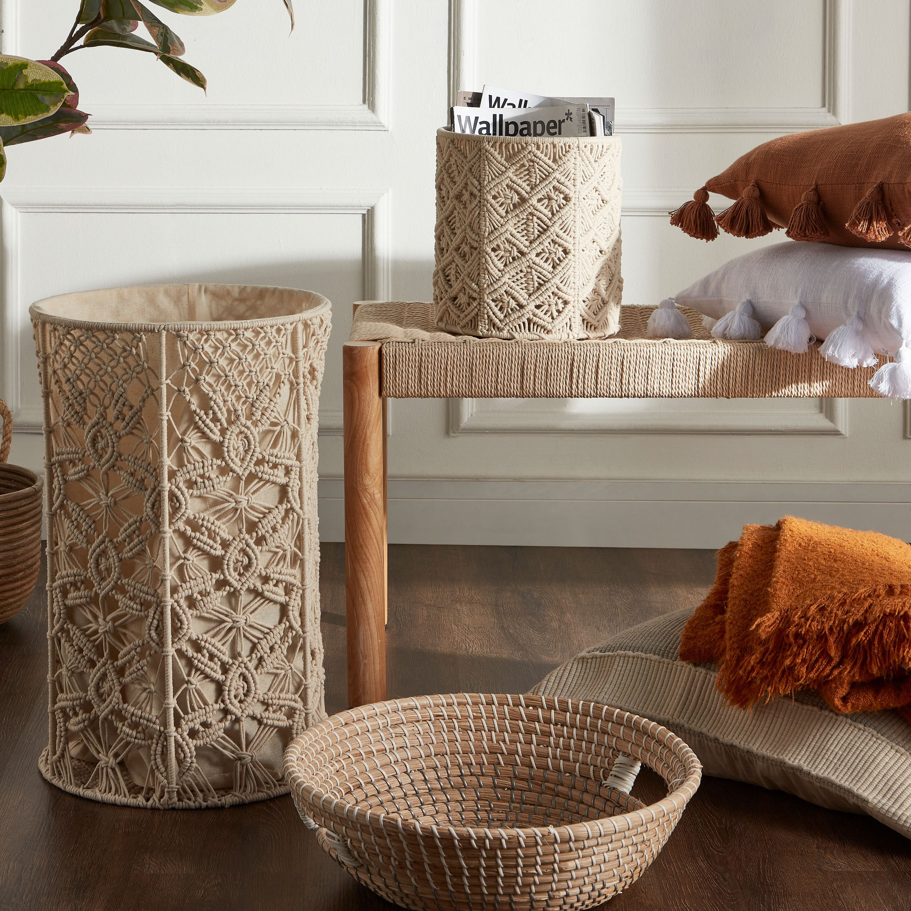 Macrame Storage Basket-household-storage-storagesolutions-storageboxesandbaskets-image-3
