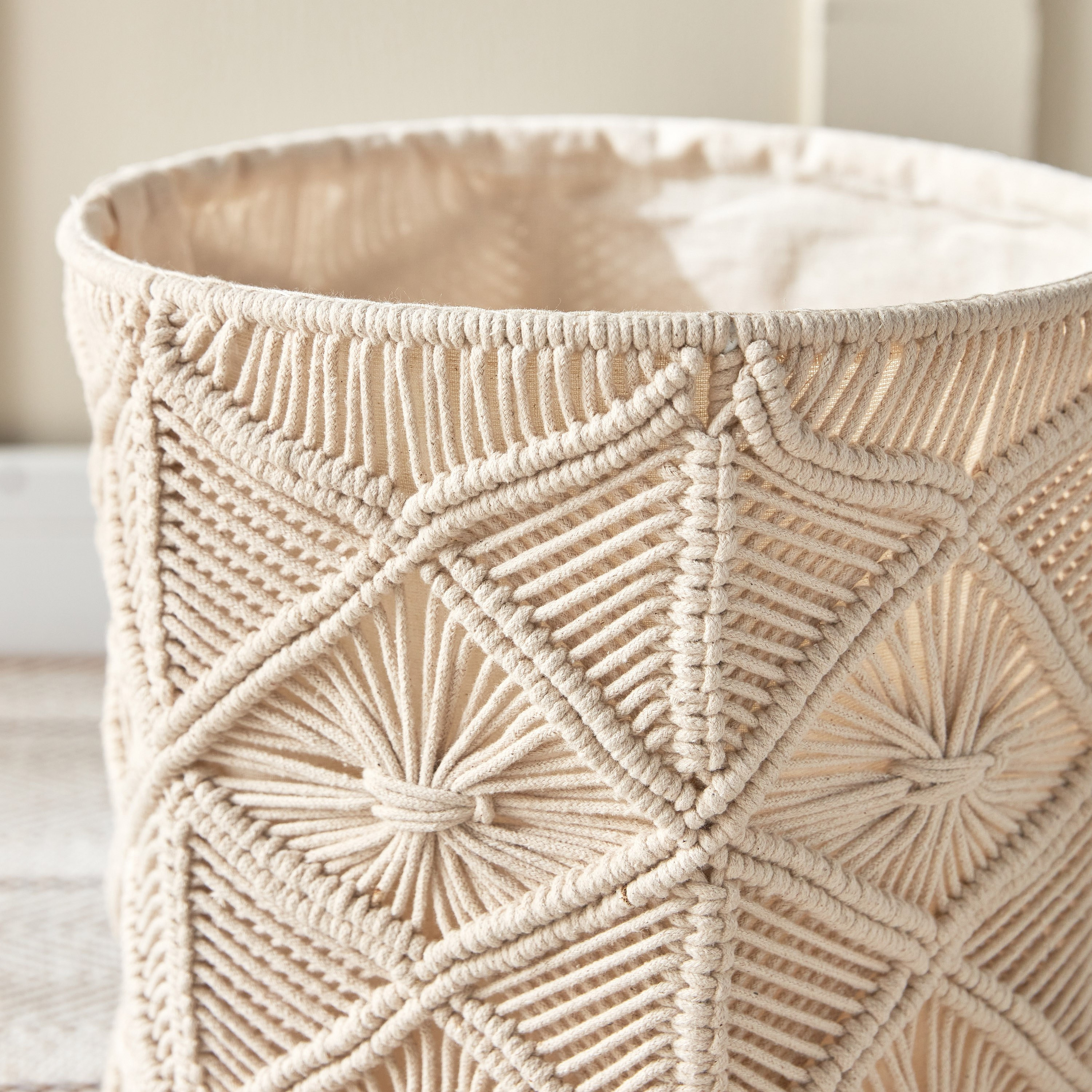 Macrame Storage Basket-household-storage-storagesolutions-storageboxesandbaskets-image-2