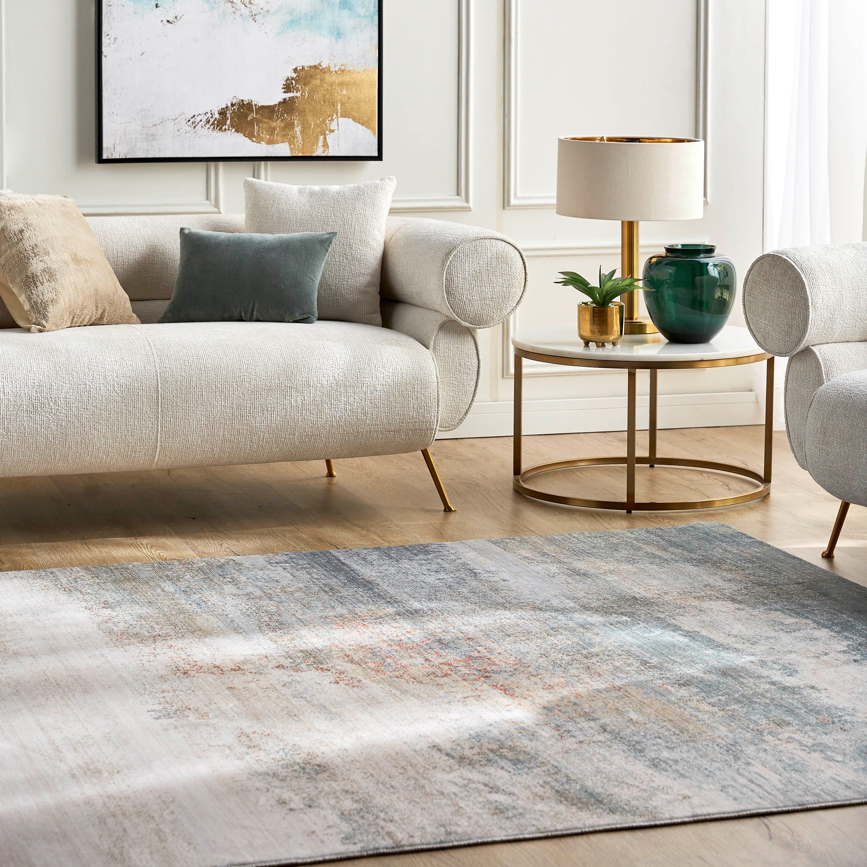 Mytone RUG【L: 120cm×160cm】：Lake Shop Cloudy Lake Rug - 200x290 cm | Homecentre Oman