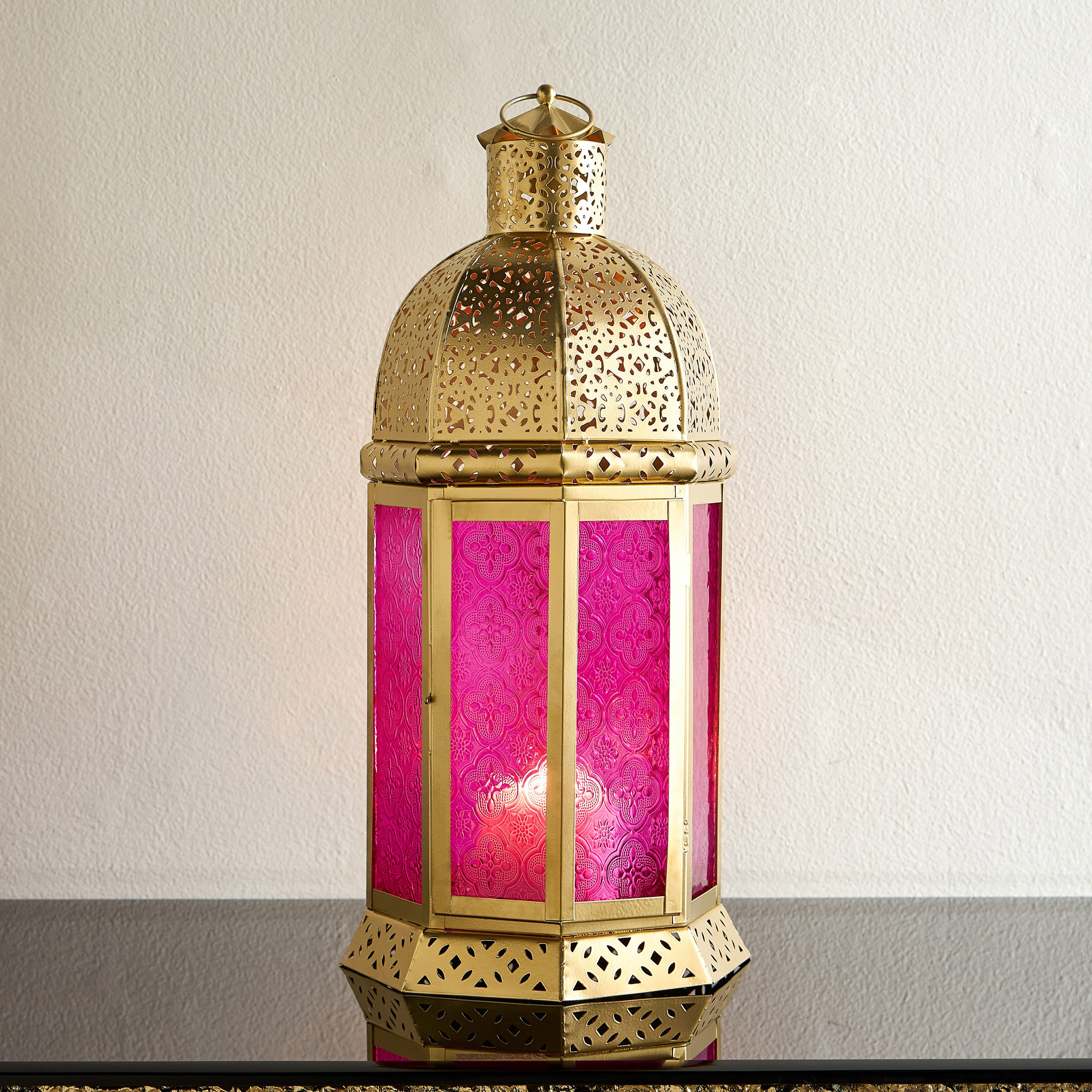 Hiba Metal Lantern - 49 cm-household-decor-candleholdersandlanterns-image-2