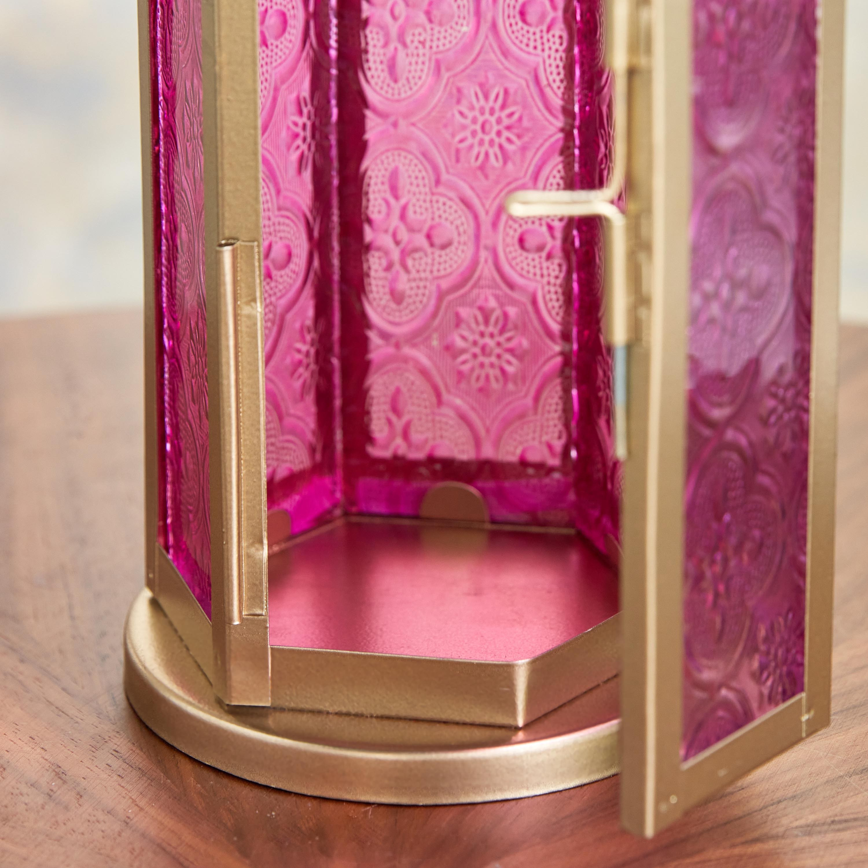 Amira Slim Metal Tealight Lantern - 32 cm-household-decor-candleholdersandlanterns-image-2