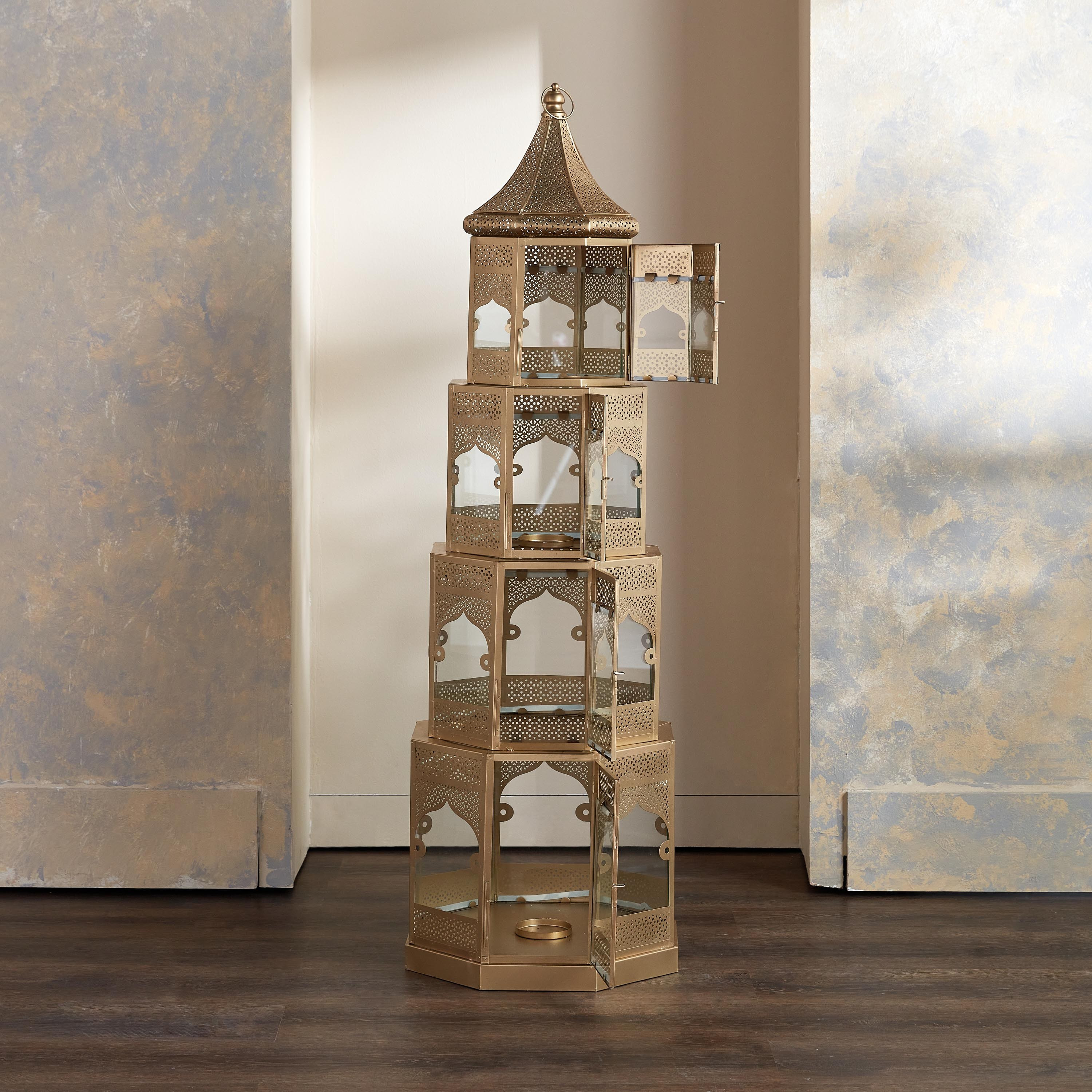 فانوس معدني - لويال دومكس - 122 سم-household-decor-candleholdersandlanterns-image-2