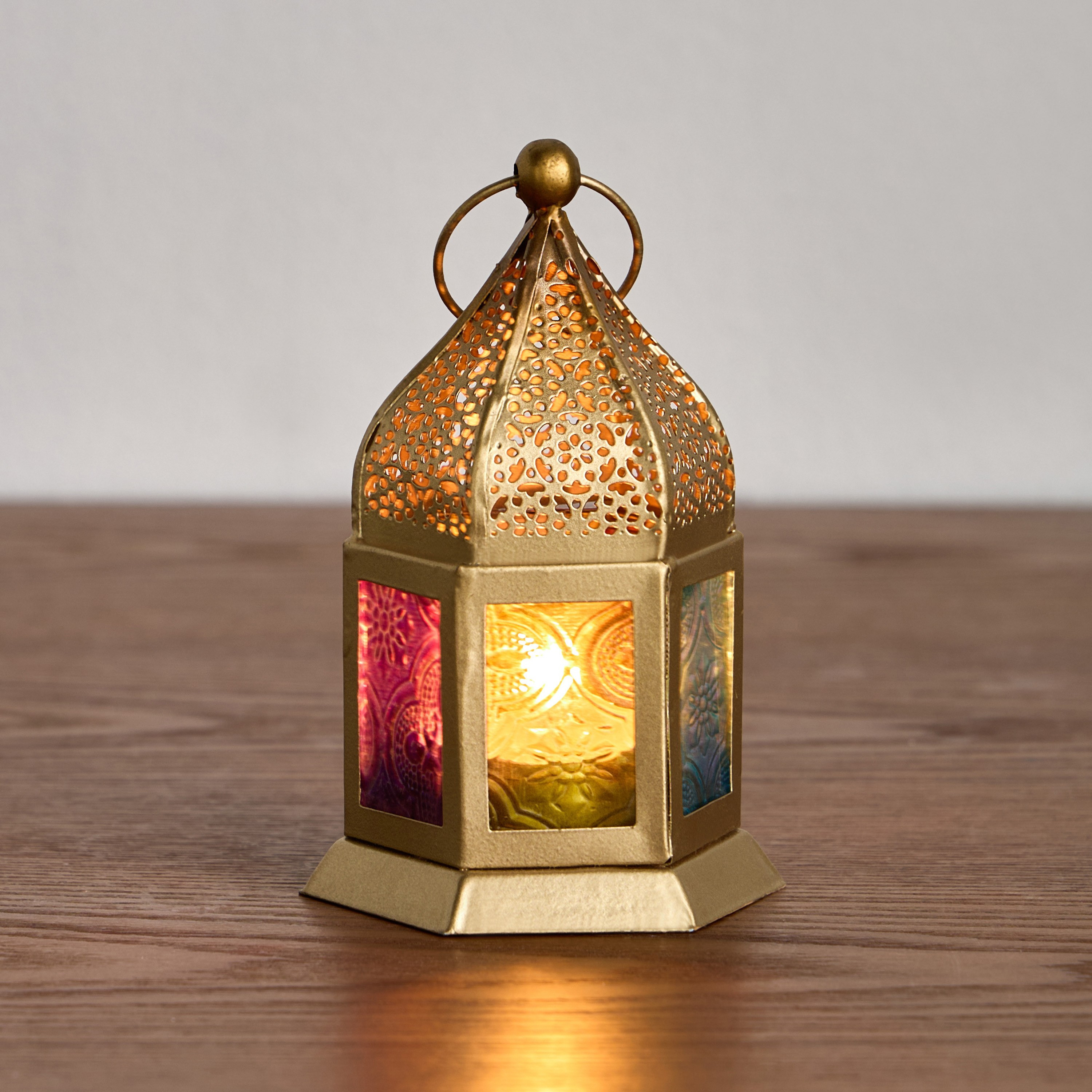 Lamis Metal Table Lantern - 13 cm-household-decor-candleholdersandlanterns-image-2