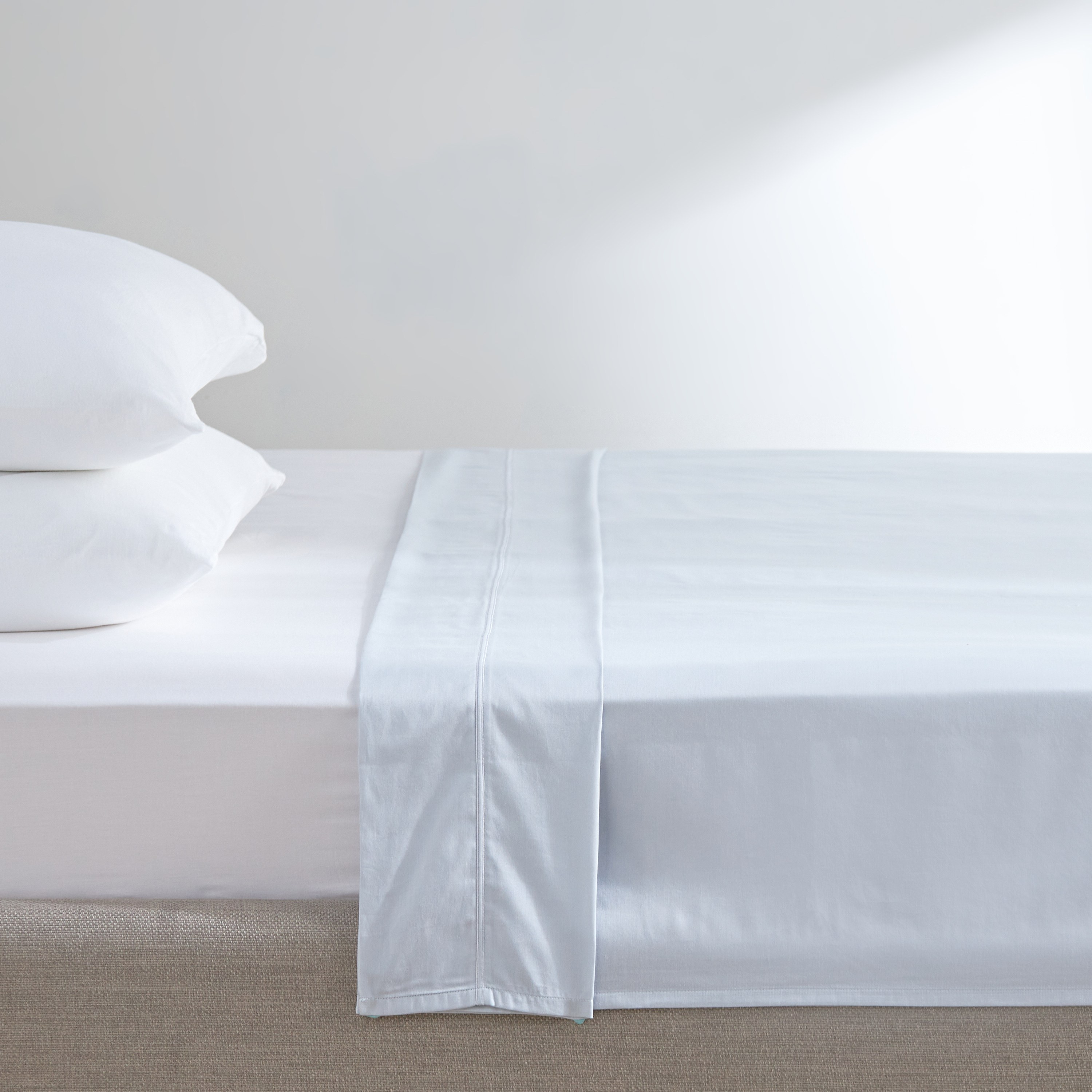 Amour Egyptian Cotton Sateen 300 Thread Count Super King Flat Sheet - 260x270 cm-household-bedding-sheetsandpillowcases-flatsheets-image-1
