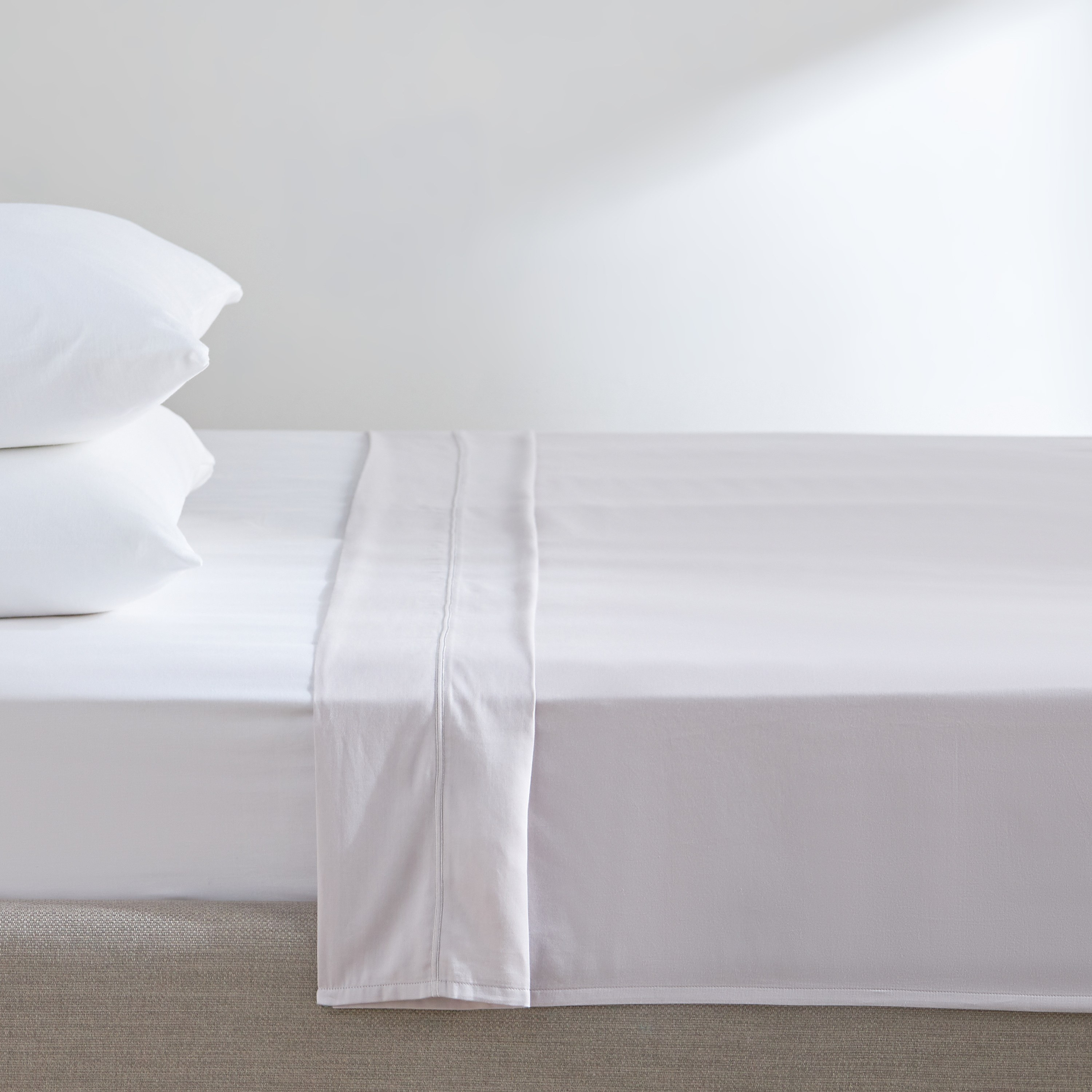 Amour Egyptian Cotton Sateen 300 Thread Count Super King Flat Sheet - 260x270 cm-household-bedding-sheetsandpillowcases-flatsheets-image-1