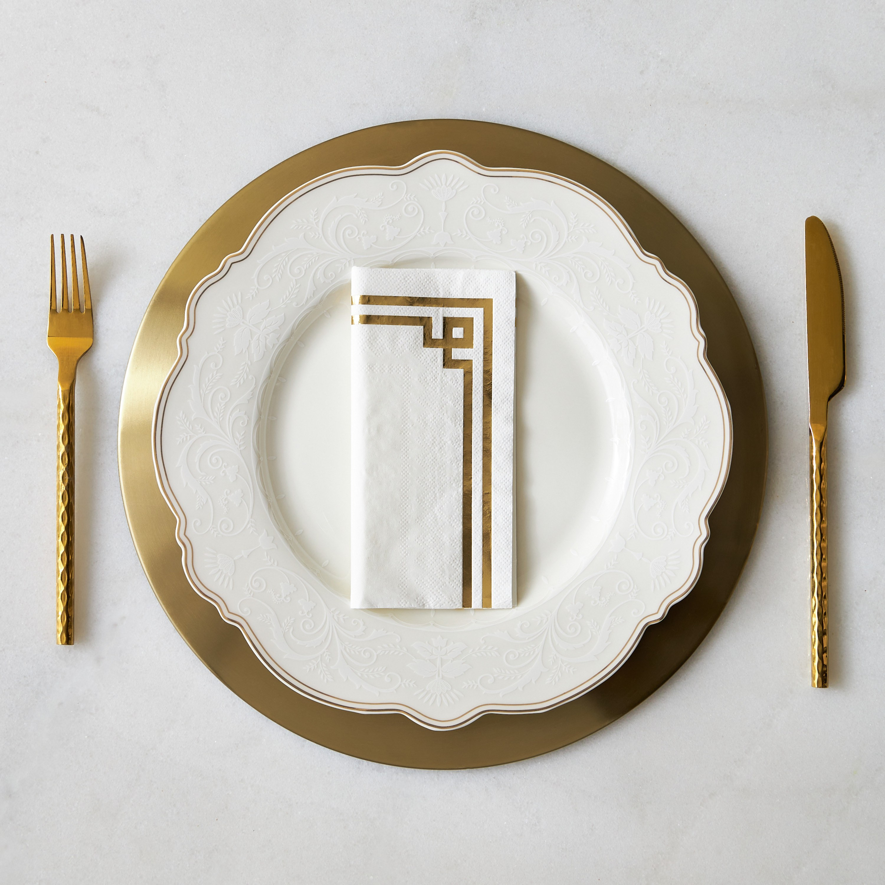 Foil Border 30-Piece Napkin Set - 33x33 cm-household-dining-tablelinen-napkinsandaccessories-image-3