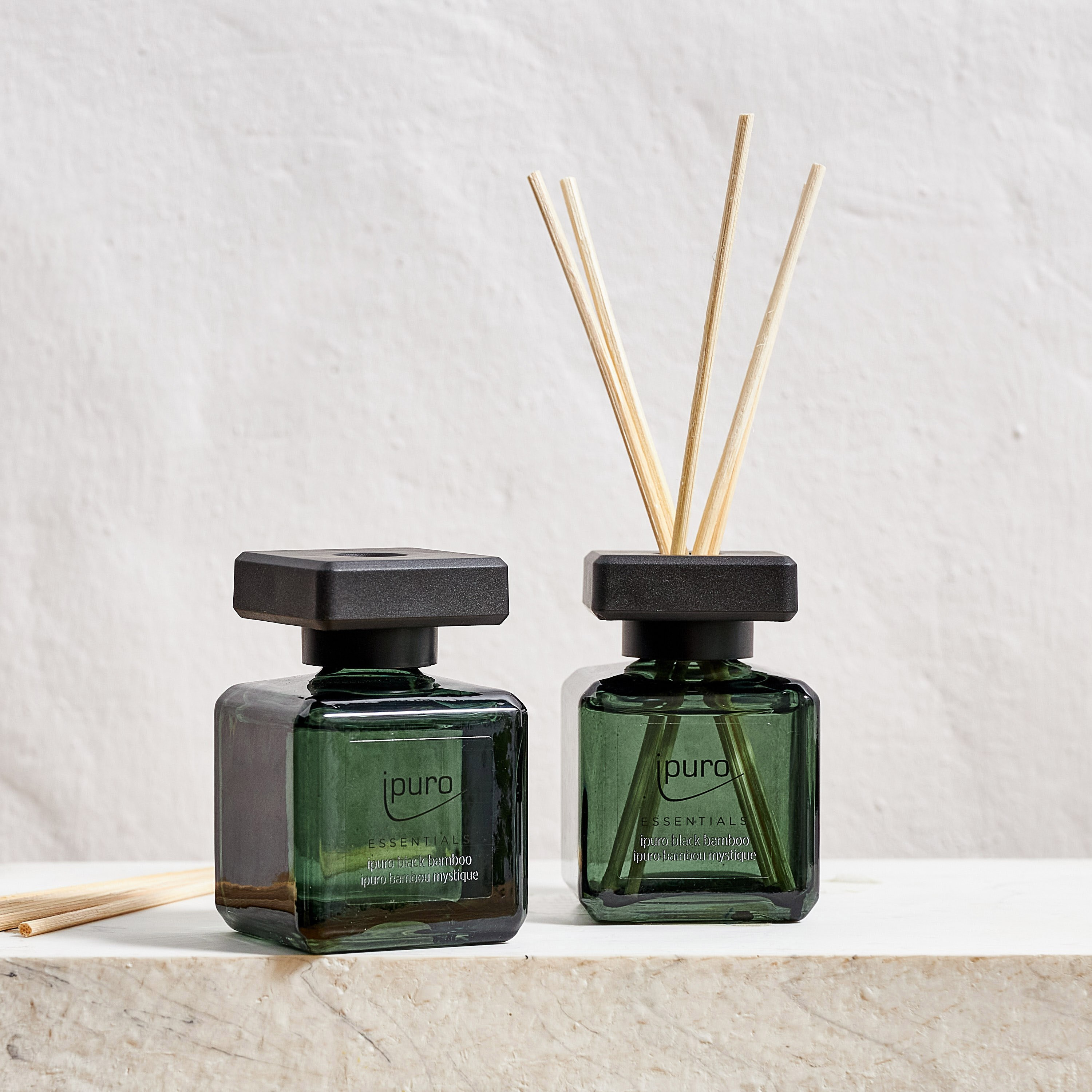 Shop ipuro Essentials Black Bamboo 2-Piece Reed Diffuser Set - 50 ml Online