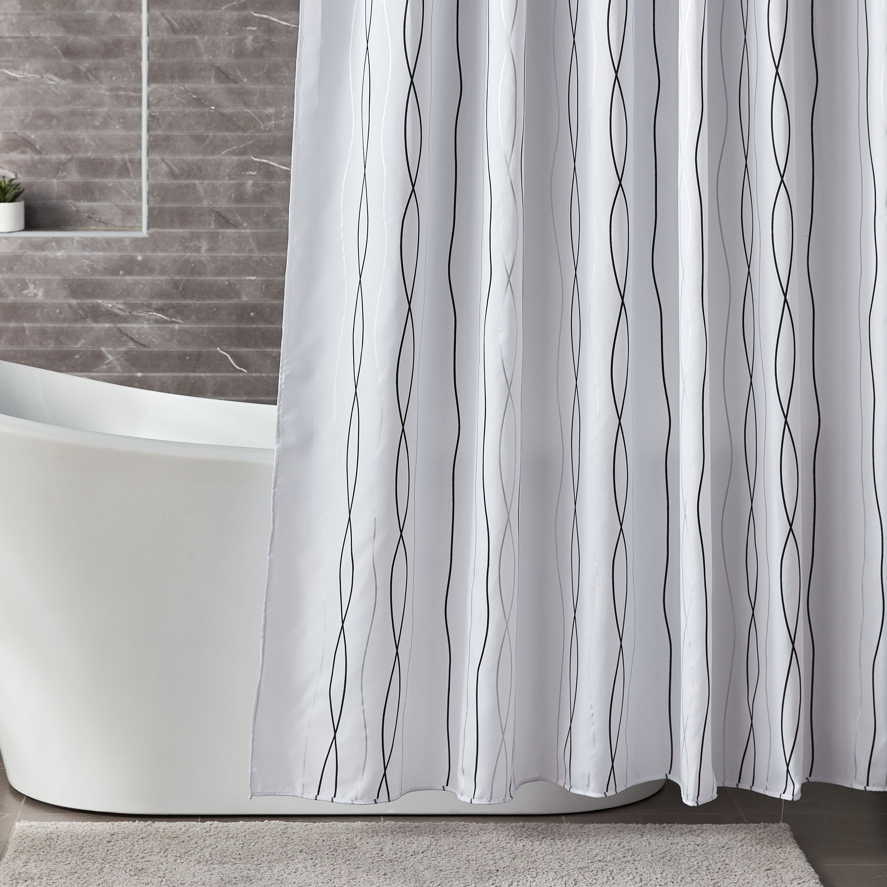 Willow Shower Curtain - 180x240 cm-household-bathandlaundry-shower-showercurtainandliners-image-1