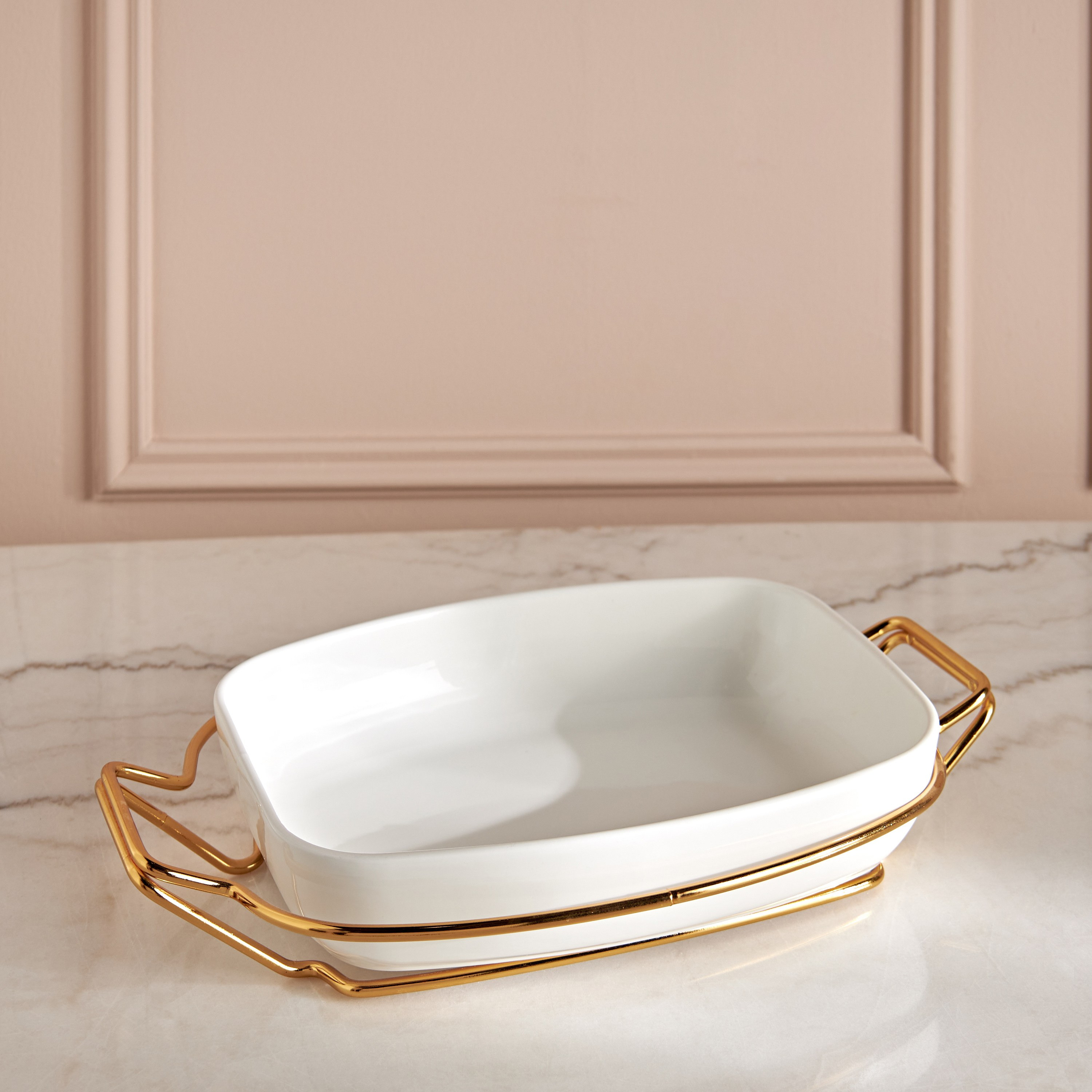 Evren Porcelain Serving Platter - 27x35 cm-household-dining-serveware-servingplatters-image-1