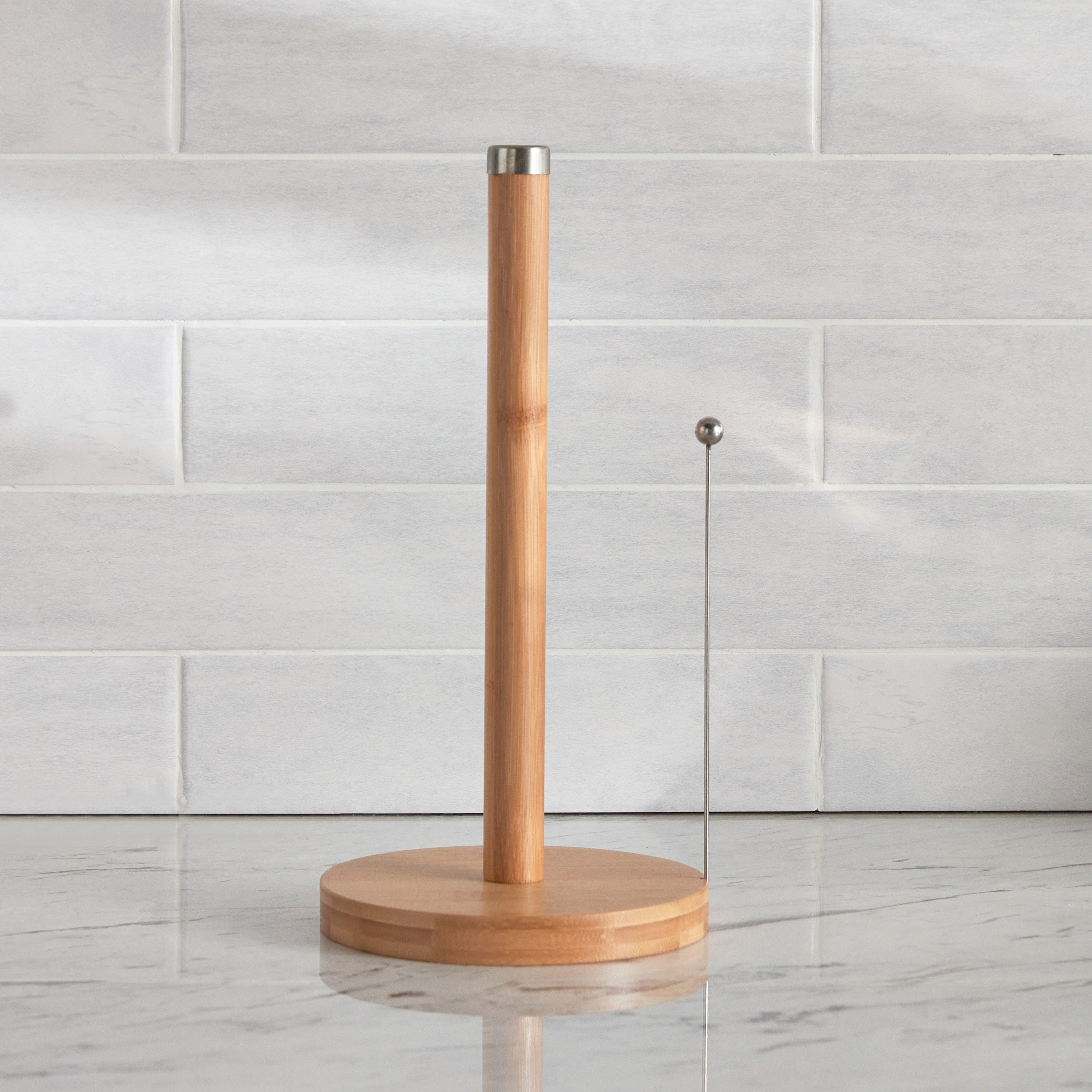 Bamboo Paper Roll Holder-household-kitchen-kitchenorganising-countertoporganising-image-2