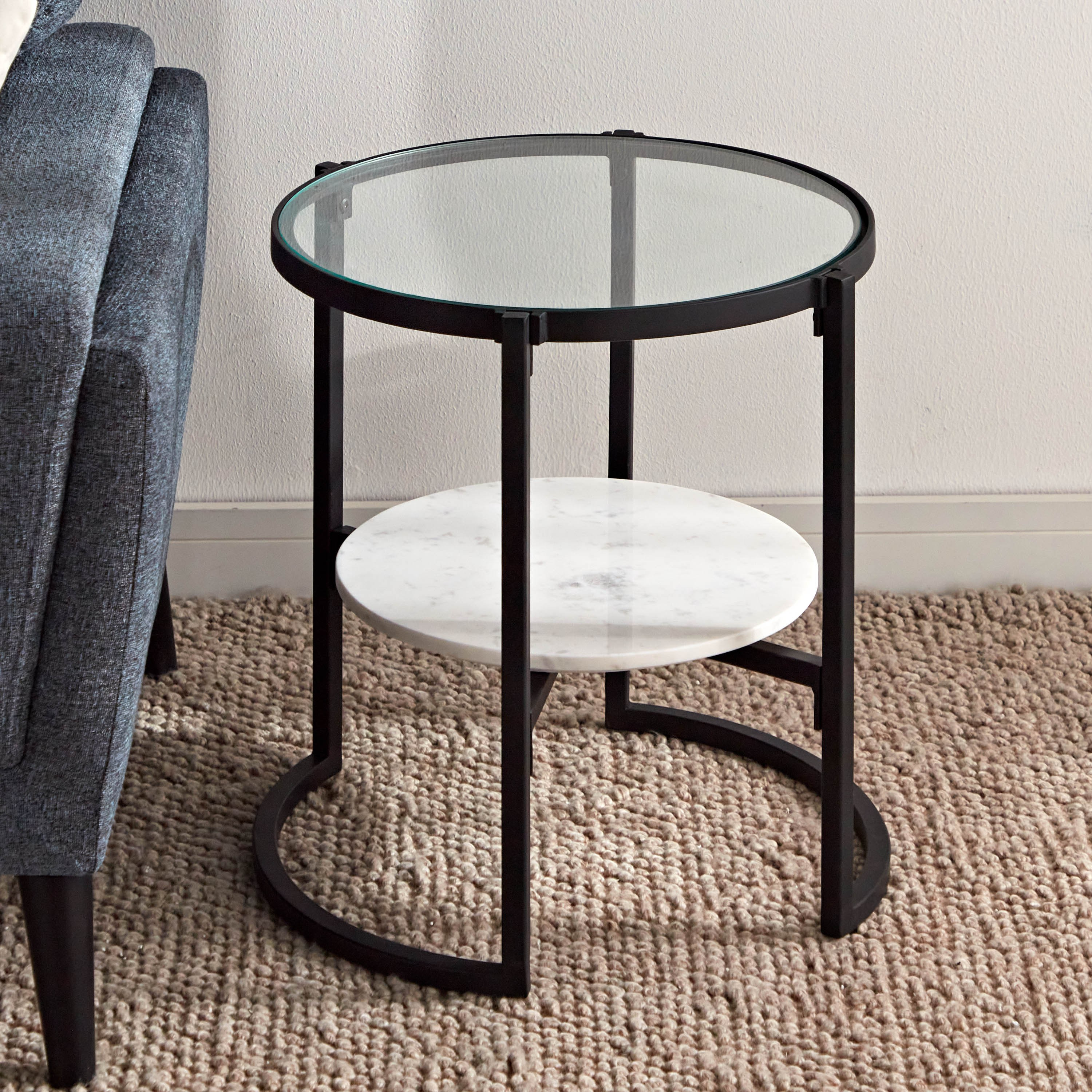 Light grey deals end table