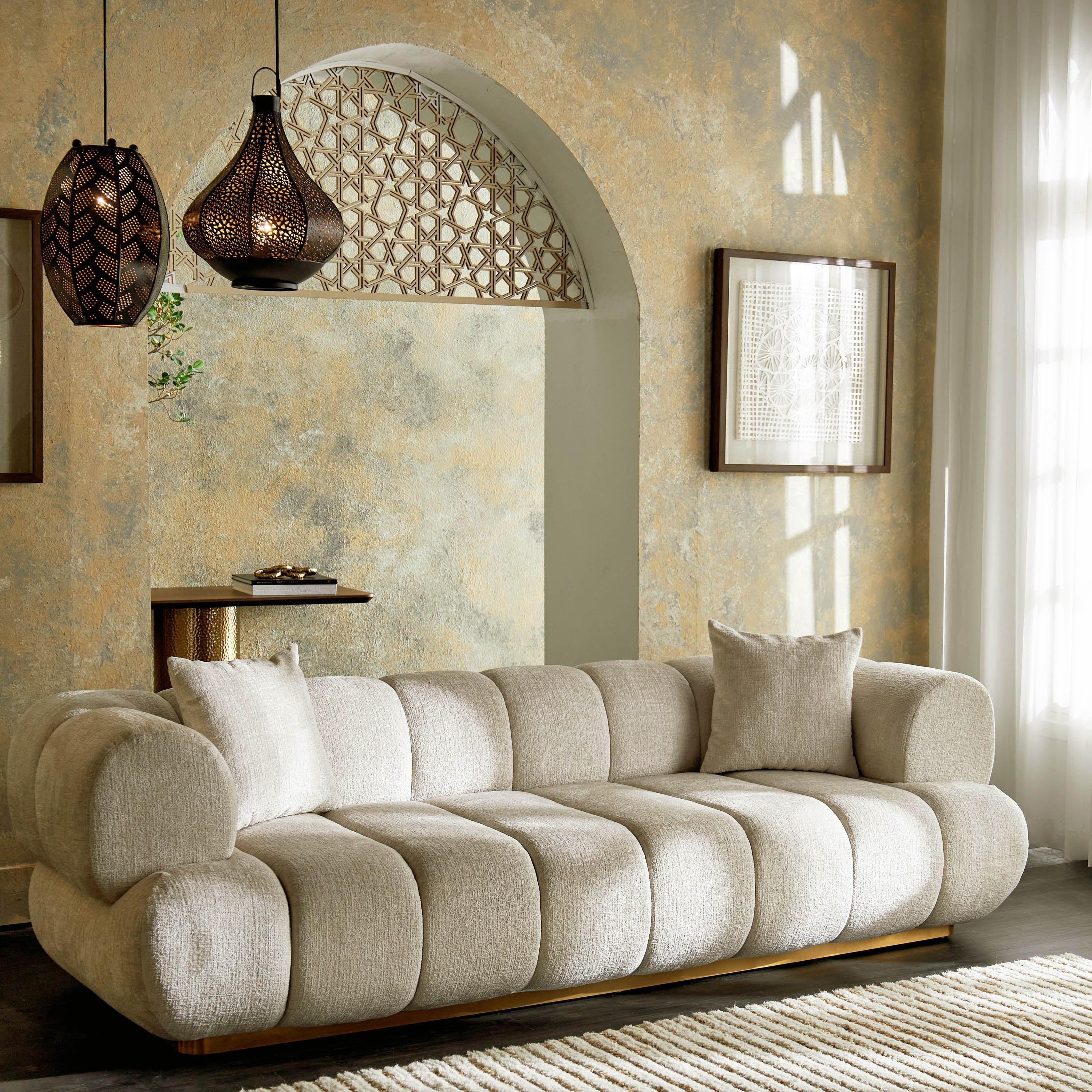 Nomad 3-Seater Fabric Sofa