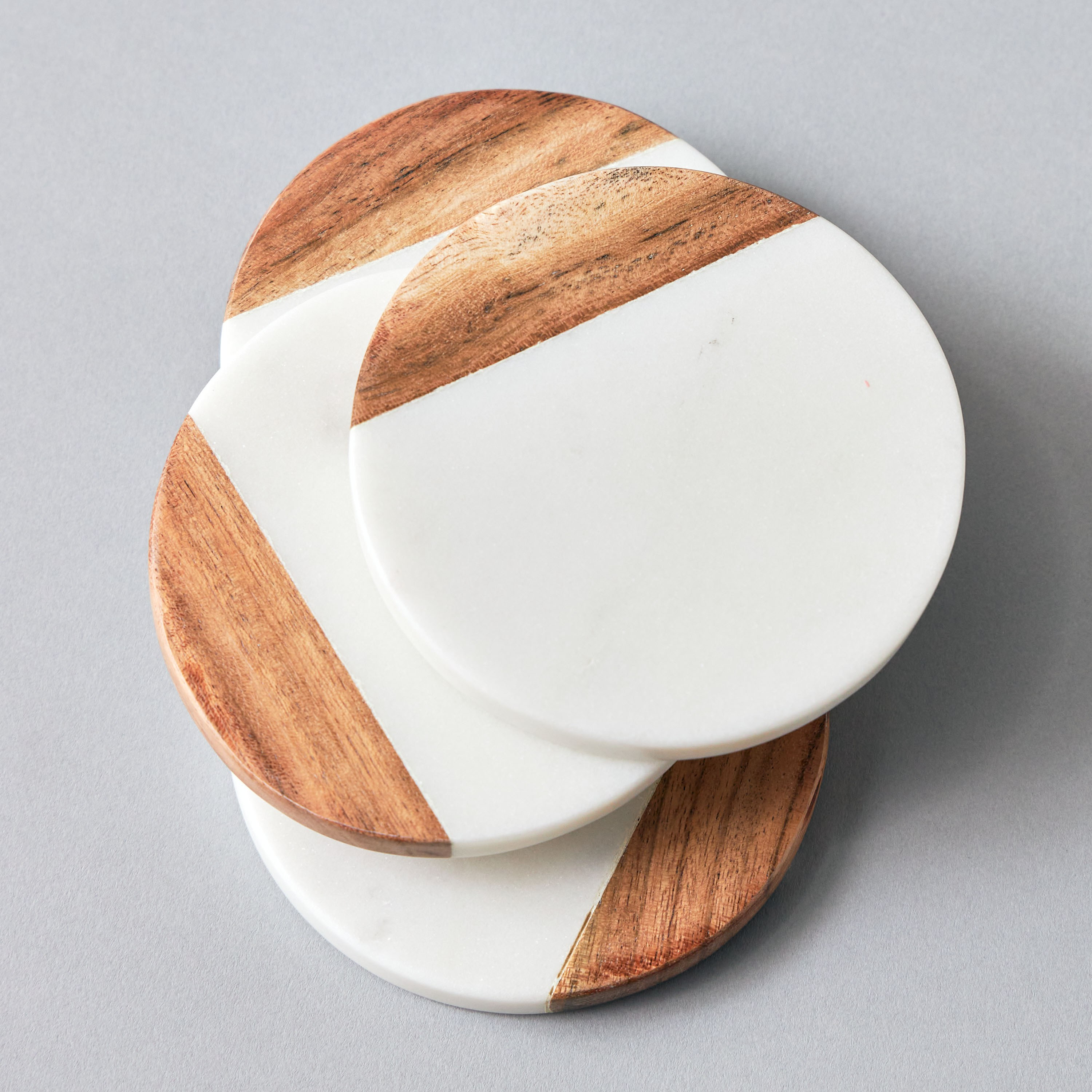 Marmo 4-Piece Coaster Set - 10x10 cm-household-dining-tablelinen-napkinsandaccessories-image-2
