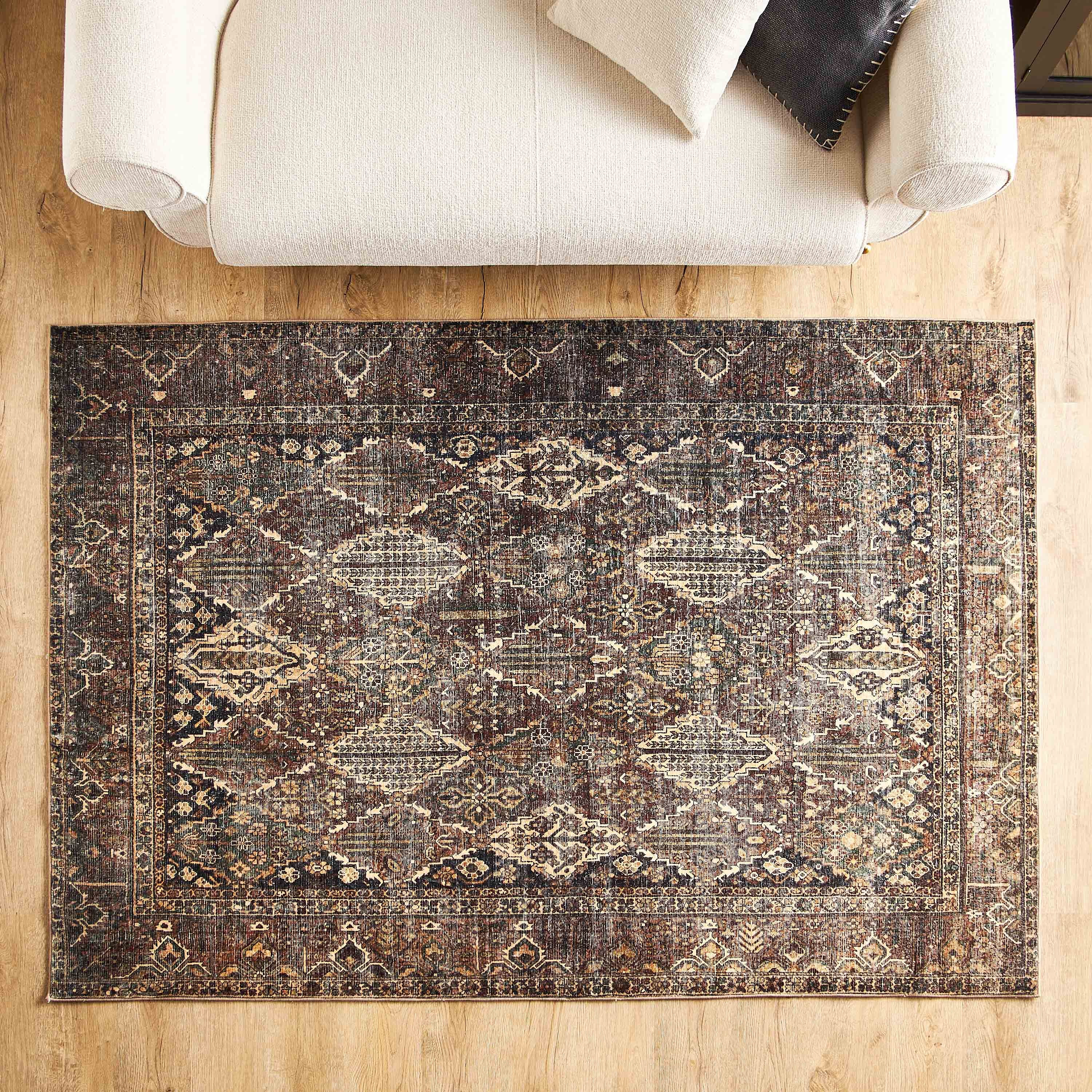 Carmine Velvet Rug - 160x230 cm-household-rugsandcarpets-rugs-image-2