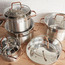 طقم أواني طهي ستانلس ستيل 10 قطع - خوبار-household-kitchen-cookware-cookwareandsets-image-2