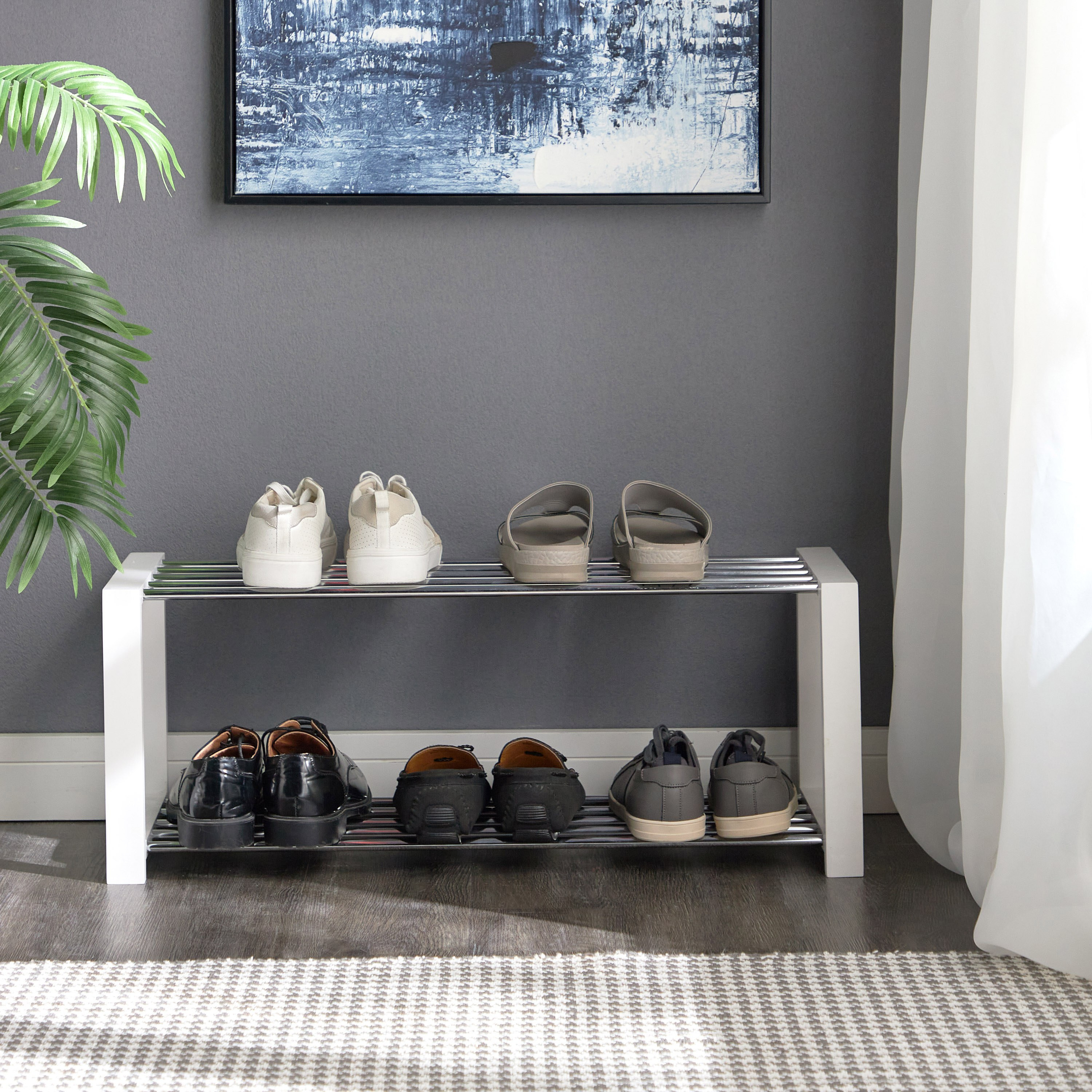 Edward 2-Tier Shoe Rack-household-storage-storagesolutions-shoeracksandstorage-image-4