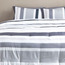 طقم لحاف وشرشف كينج 6 قطع على الوجهين بطبعات هندسية - جينينج - 220x240 سم-household-bedding-comfortersandbedspreads-bedinabag-image-4