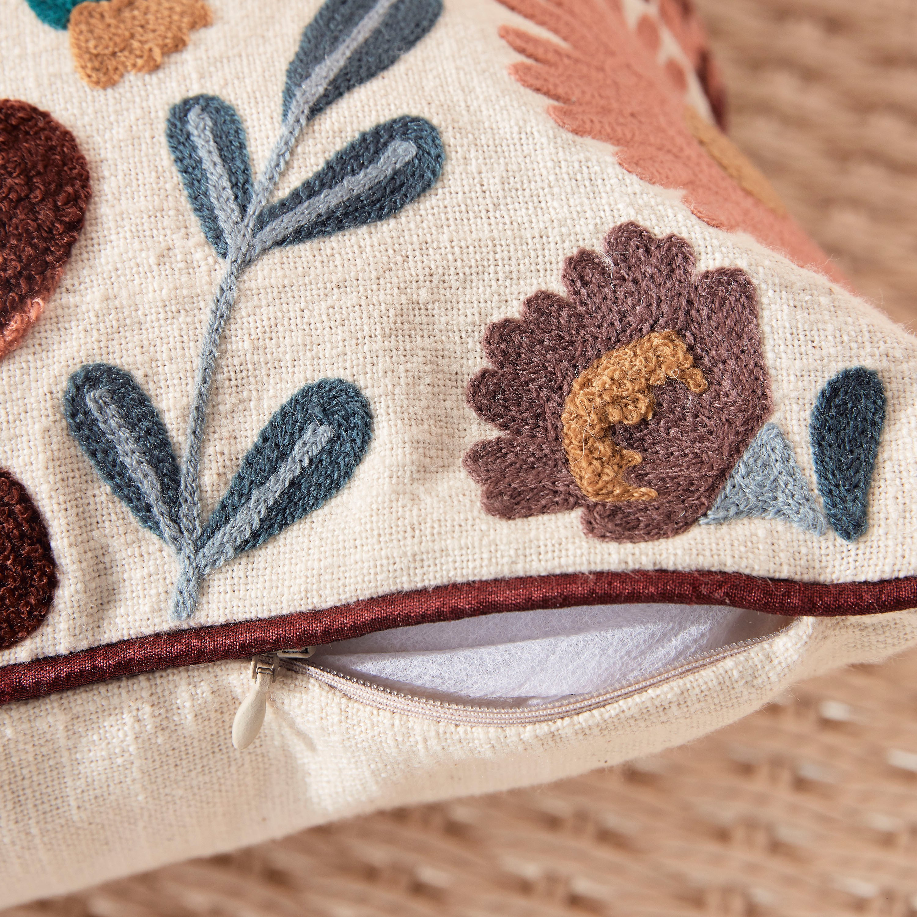 Floriana Filled Cushion - 45x45 cm-household-cushionsandthrows-filledcushions-decorativecushions-image-3