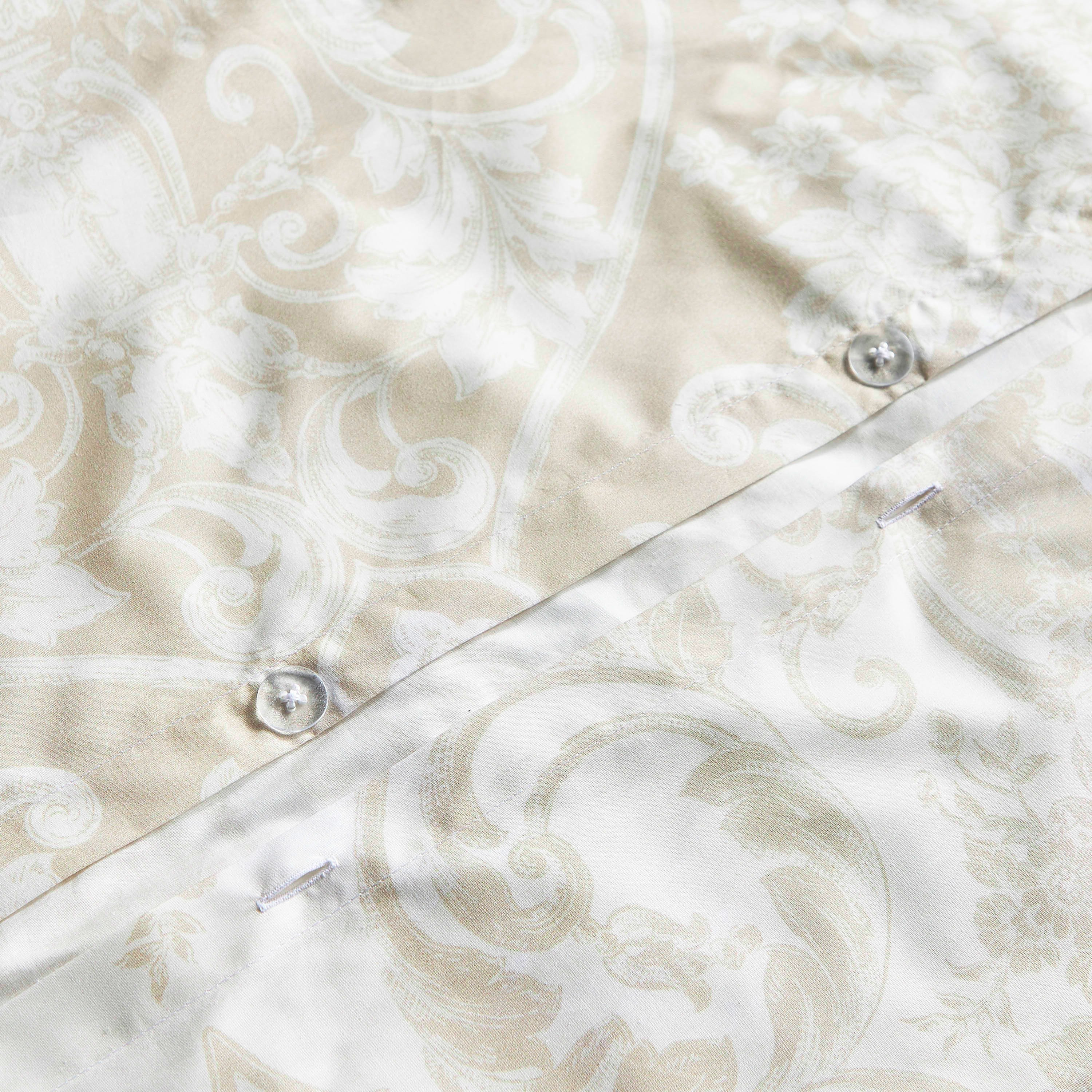 Classic Damask 3-Piece 200 TC King Duvet Cover Set - 230x220 cm-household-bedding-duvetandcovers-duvetcovers-image-4