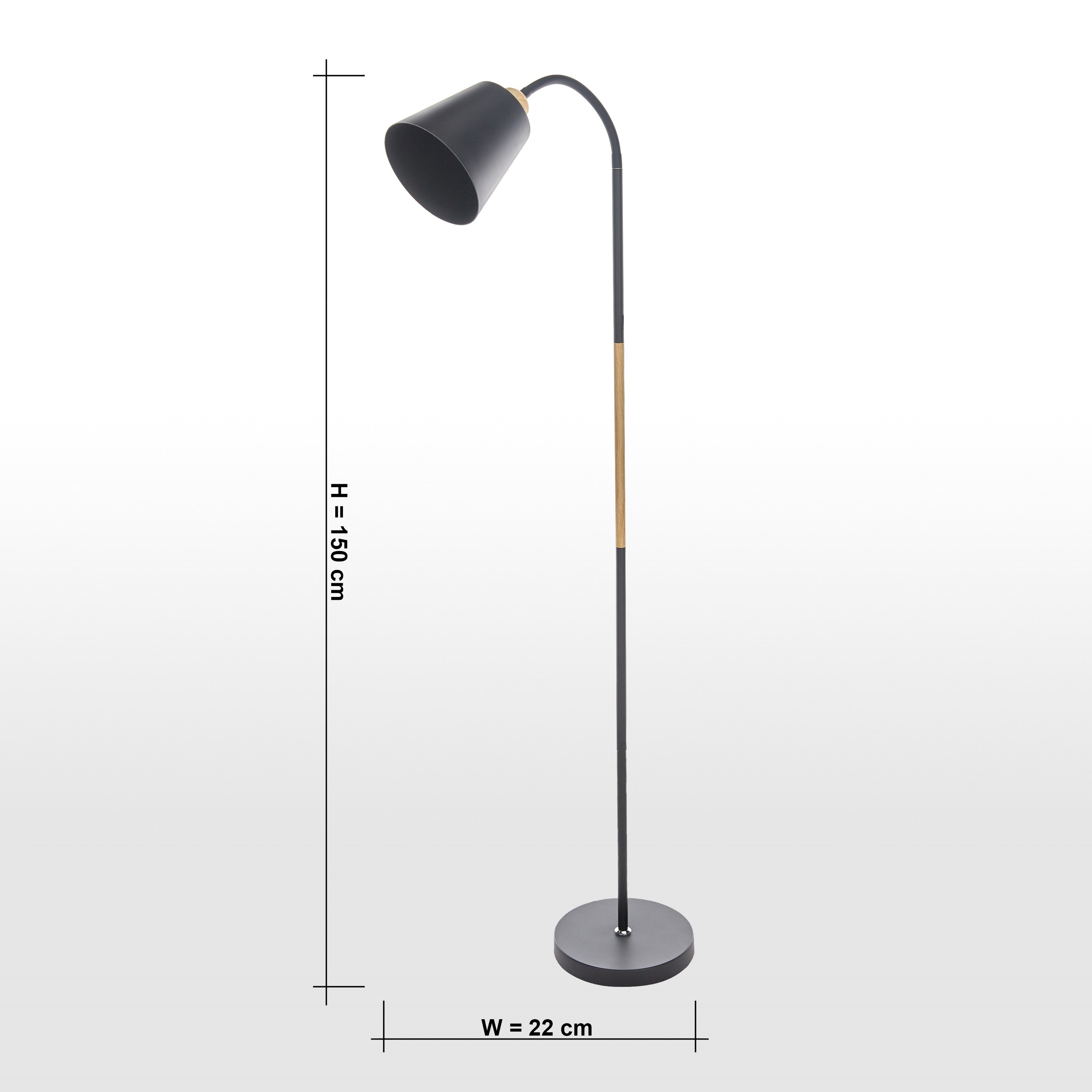 Black modern sale floor lamp