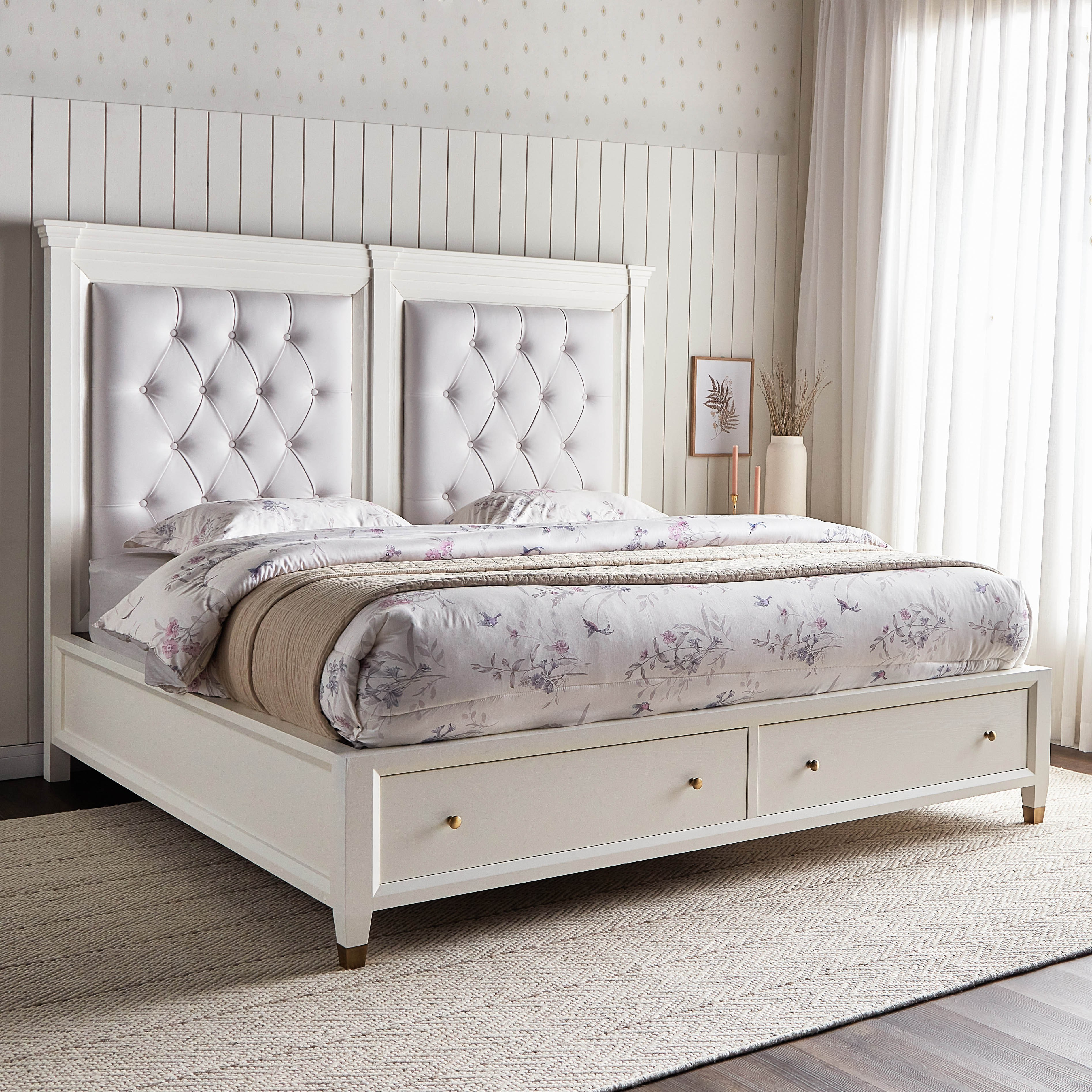 White super king on sale size bed