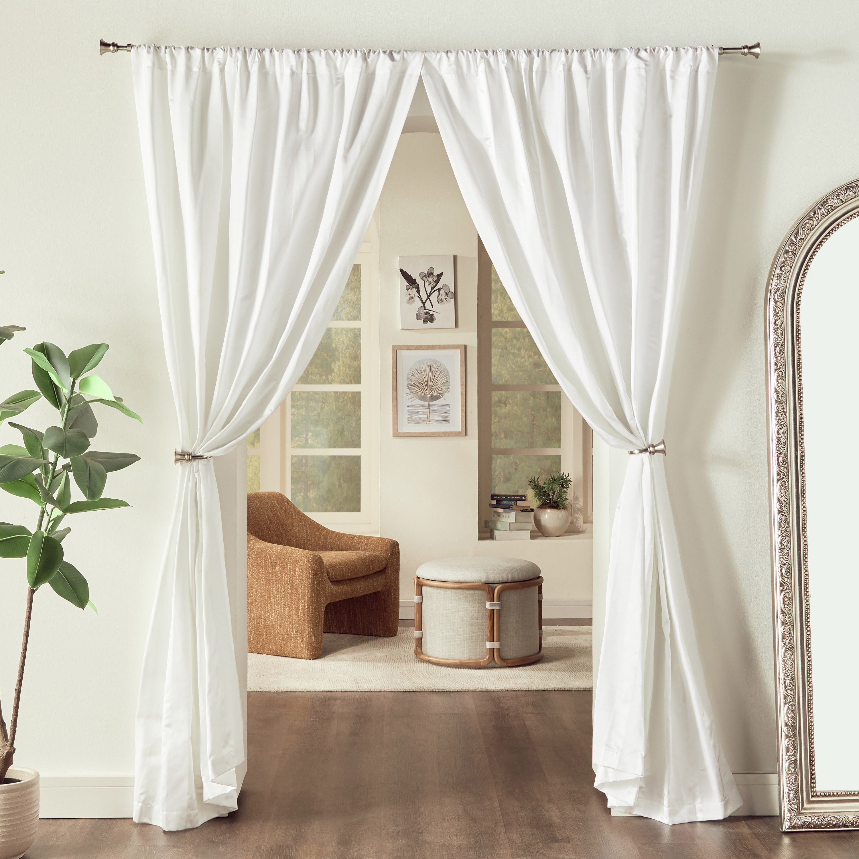طقم ستائر مقلّمة قطعتين 135x240 سم-household-windows-curtains-image-5