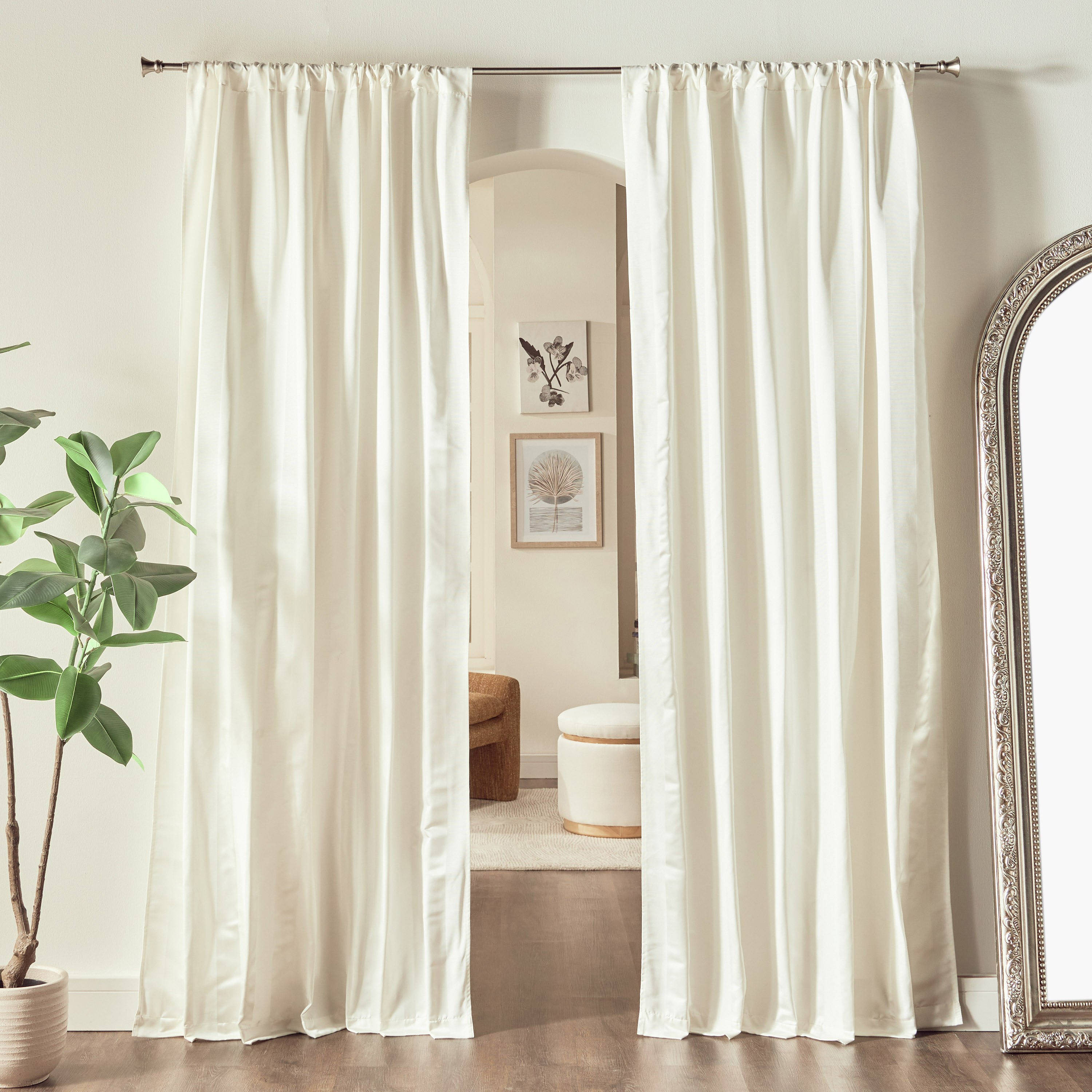 طقم ستائر مقلّمة قطعتين 135x240 سم-household-windows-curtains-image-16