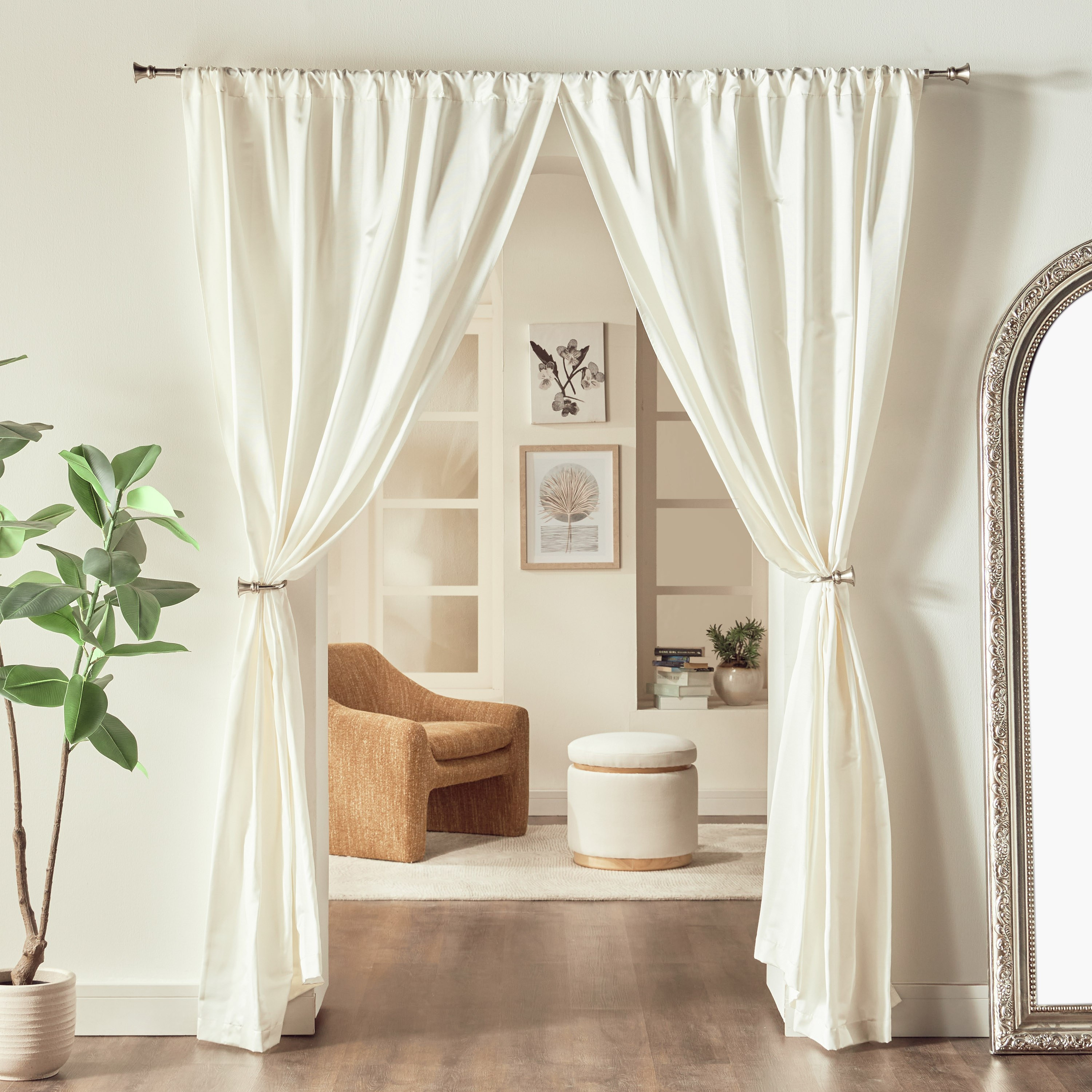 طقم ستائر مقلّمة قطعتين 135x240 سم-household-windows-curtains-image-20