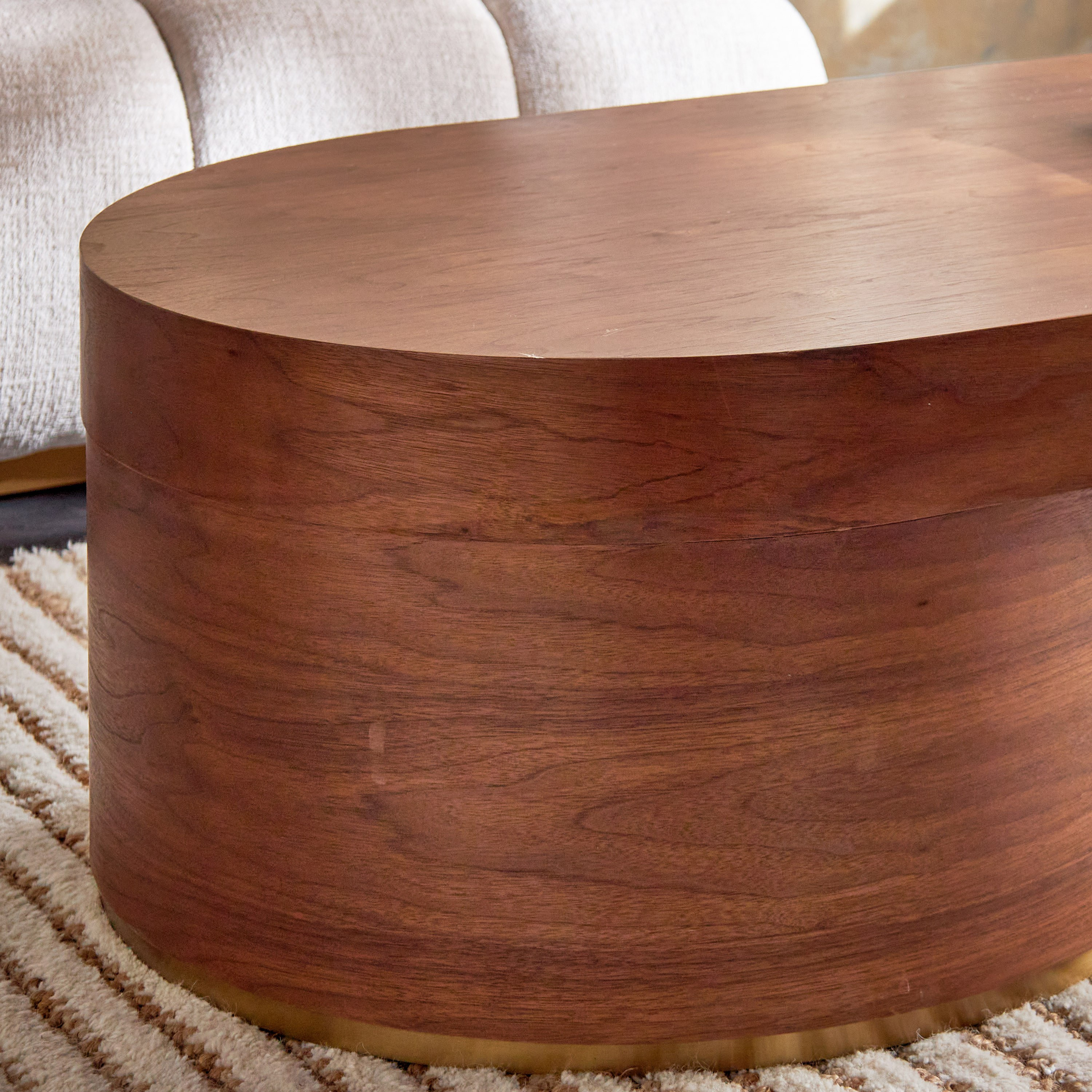 Solid wood store round side table