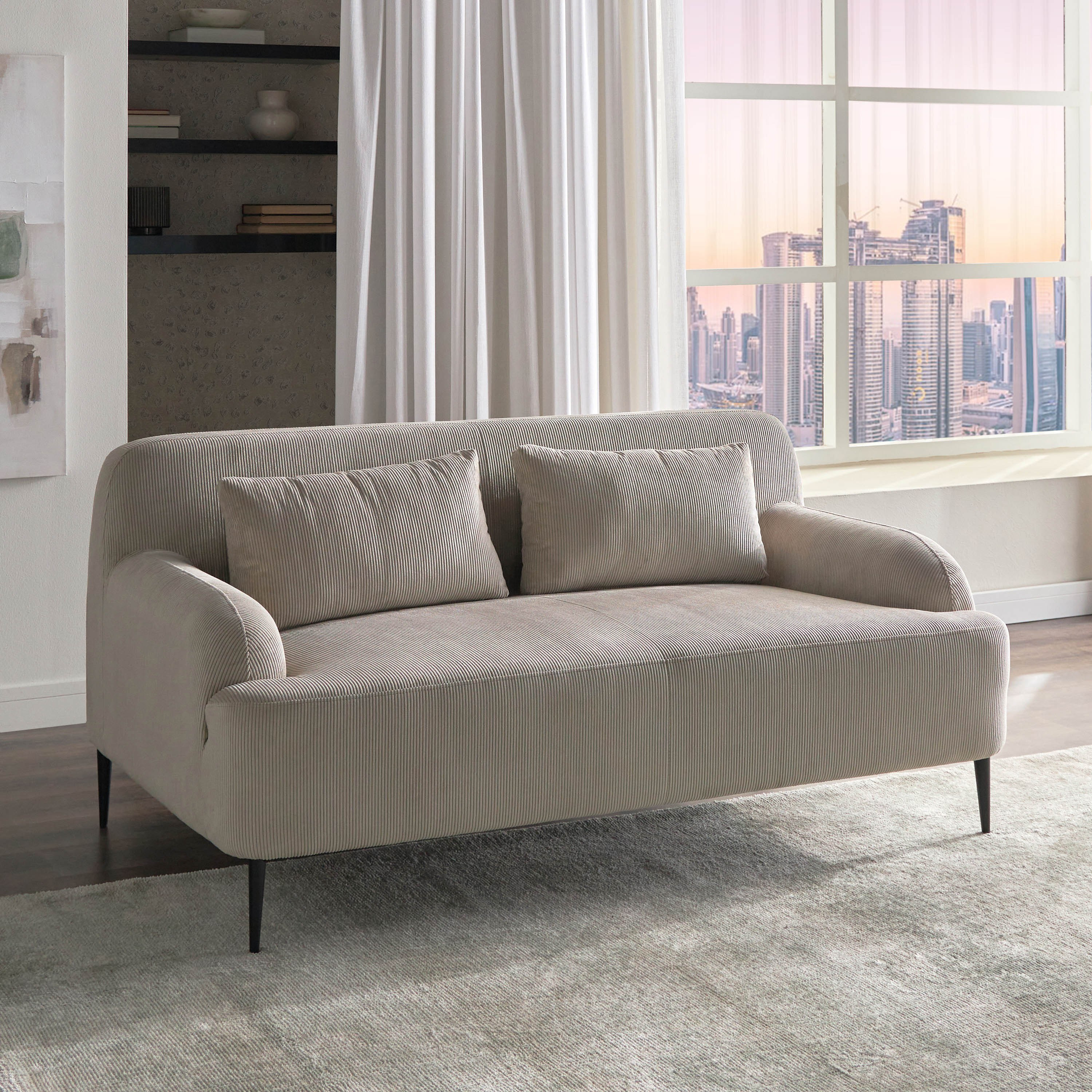 Melda 2-Seater Fabric Sofa