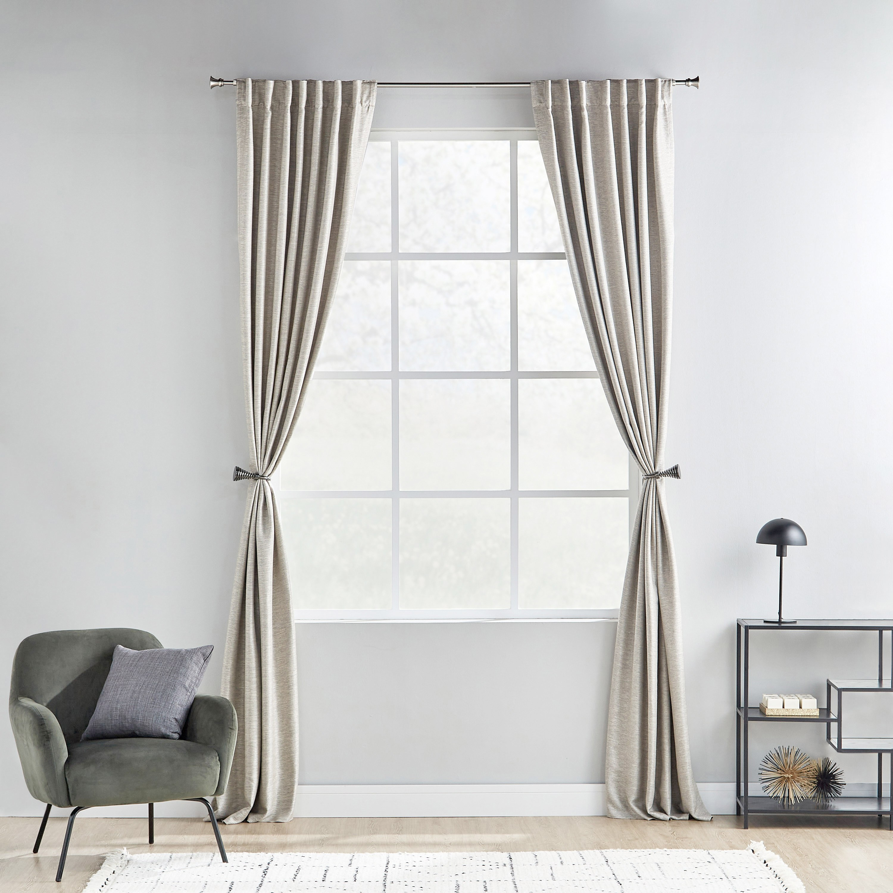 طقم ستائر معتّمة قطعتين - فيستو - 130x240 سم-household-windows-curtains-image-6